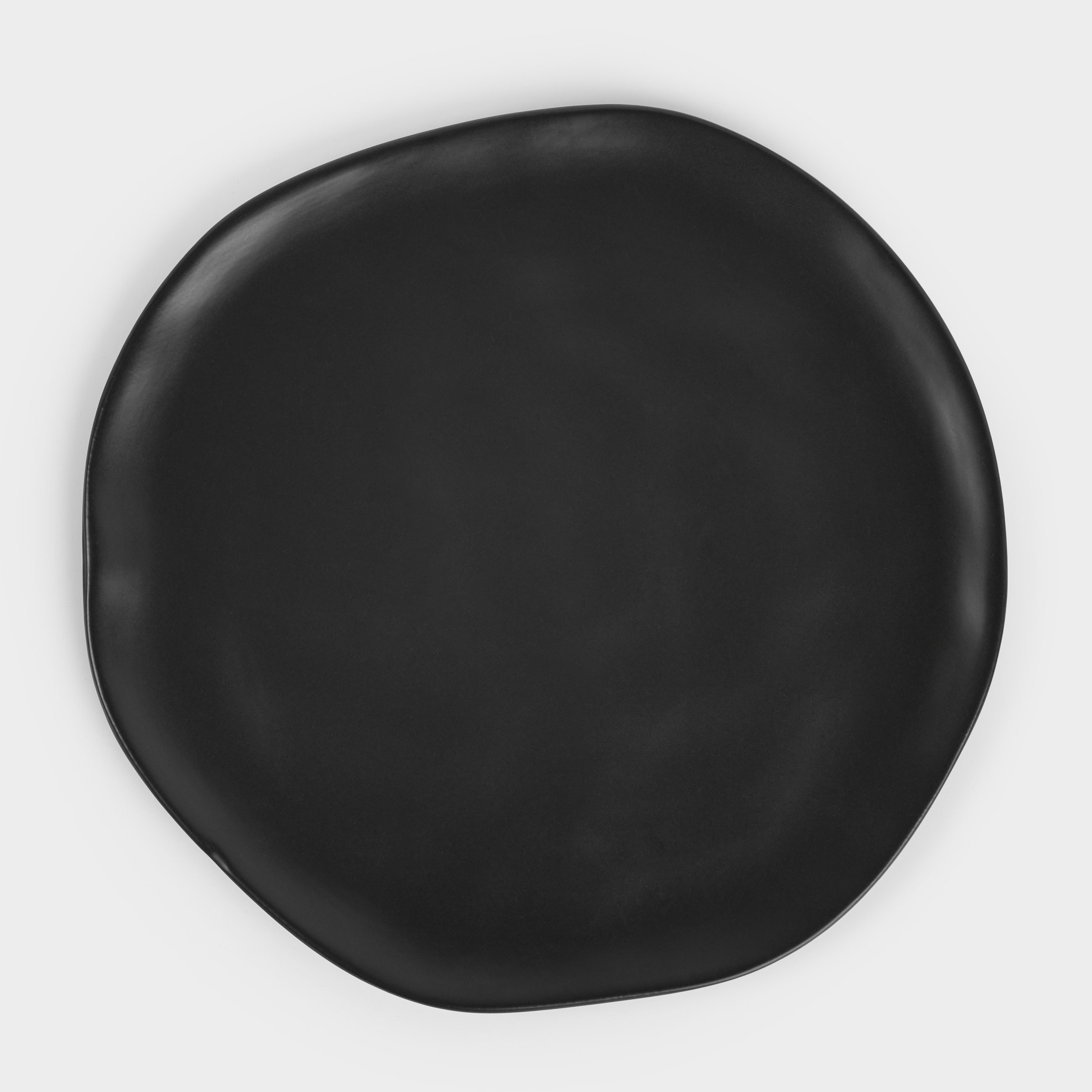 Сервиз обеденный, 6 перс, 18 пр, керамика, черный, Мятый эффект, Crumple black, image-4