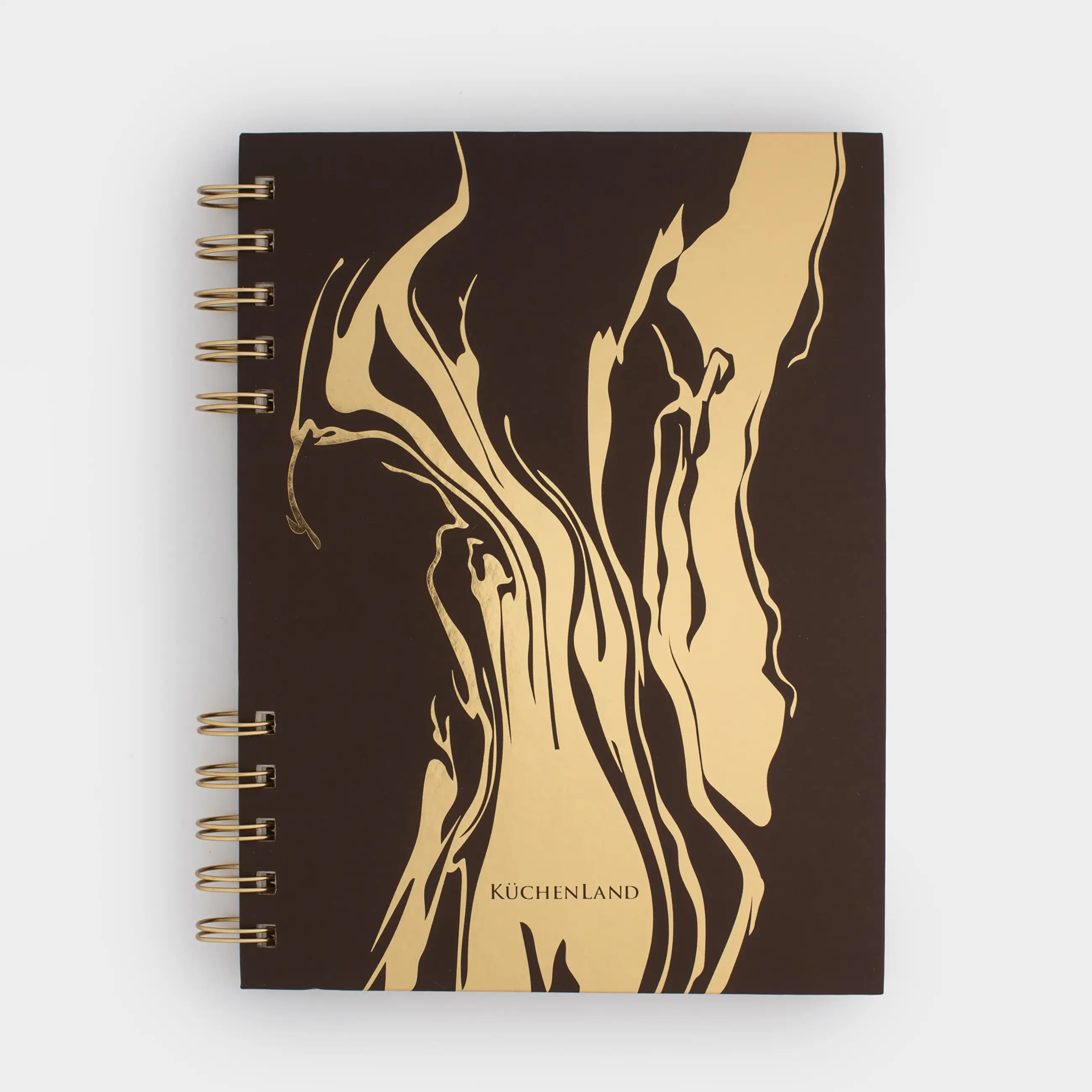 Блокнот для записей, 15х20 см, 100 л, на кольцах, картон, Разводы, Stationery, image-0
