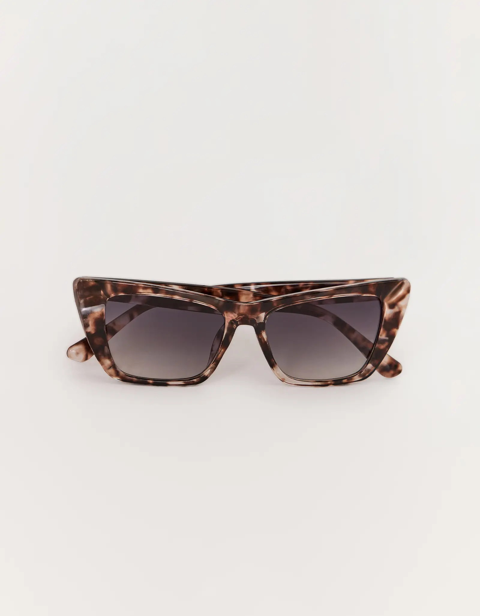 Очки солнцезащитные, пластик, прямоугольные, коричнево-серые, Eyewear