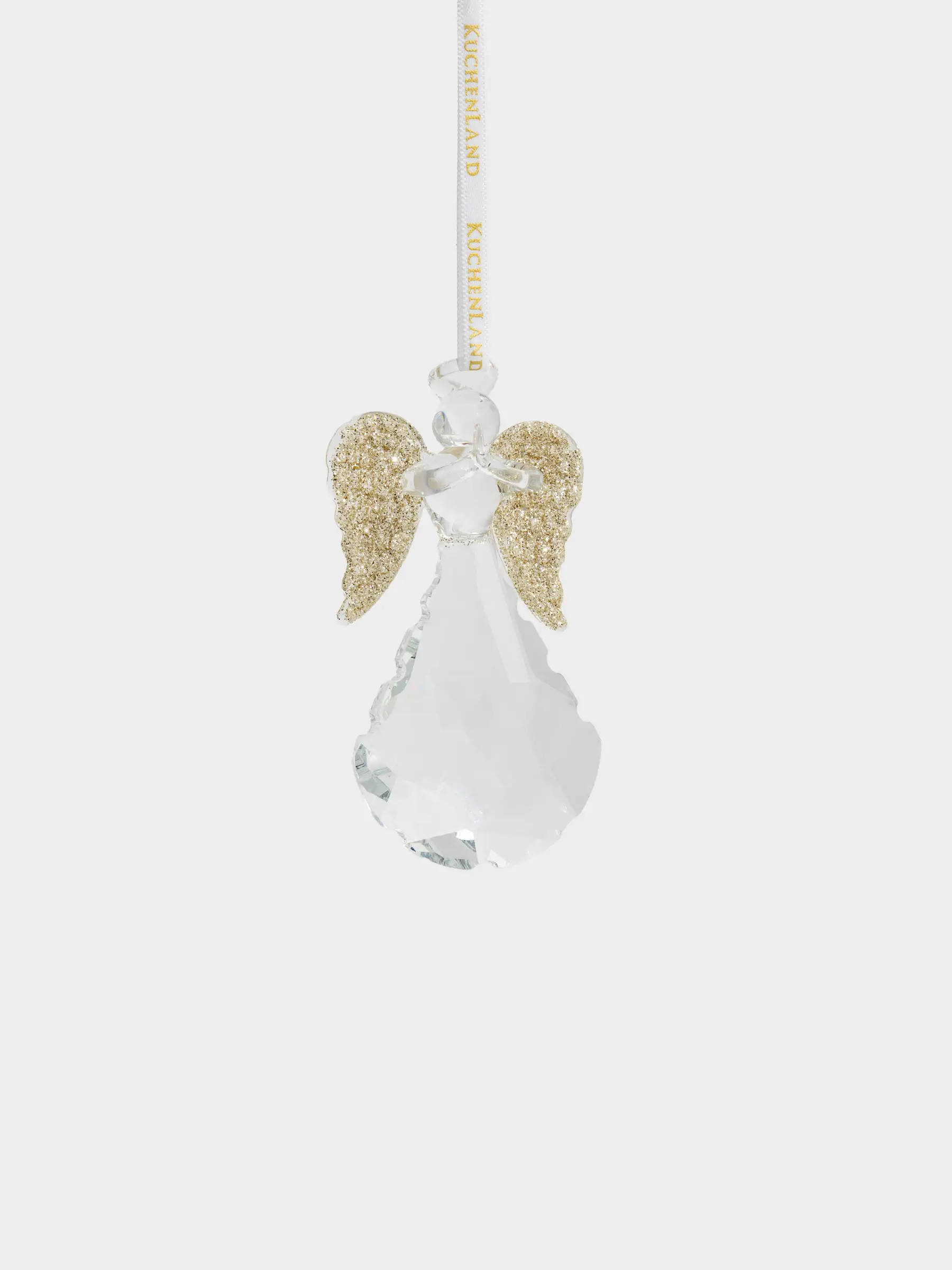 Шырша ойыншығы, 8 см, шыны, жылтырақтары бар, Періште, Angel Statuette, image-0