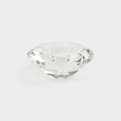 Подсвечник, 7 см, для чайной свечи, кристальное стекло, Бриллиант, Diamond ,image-0