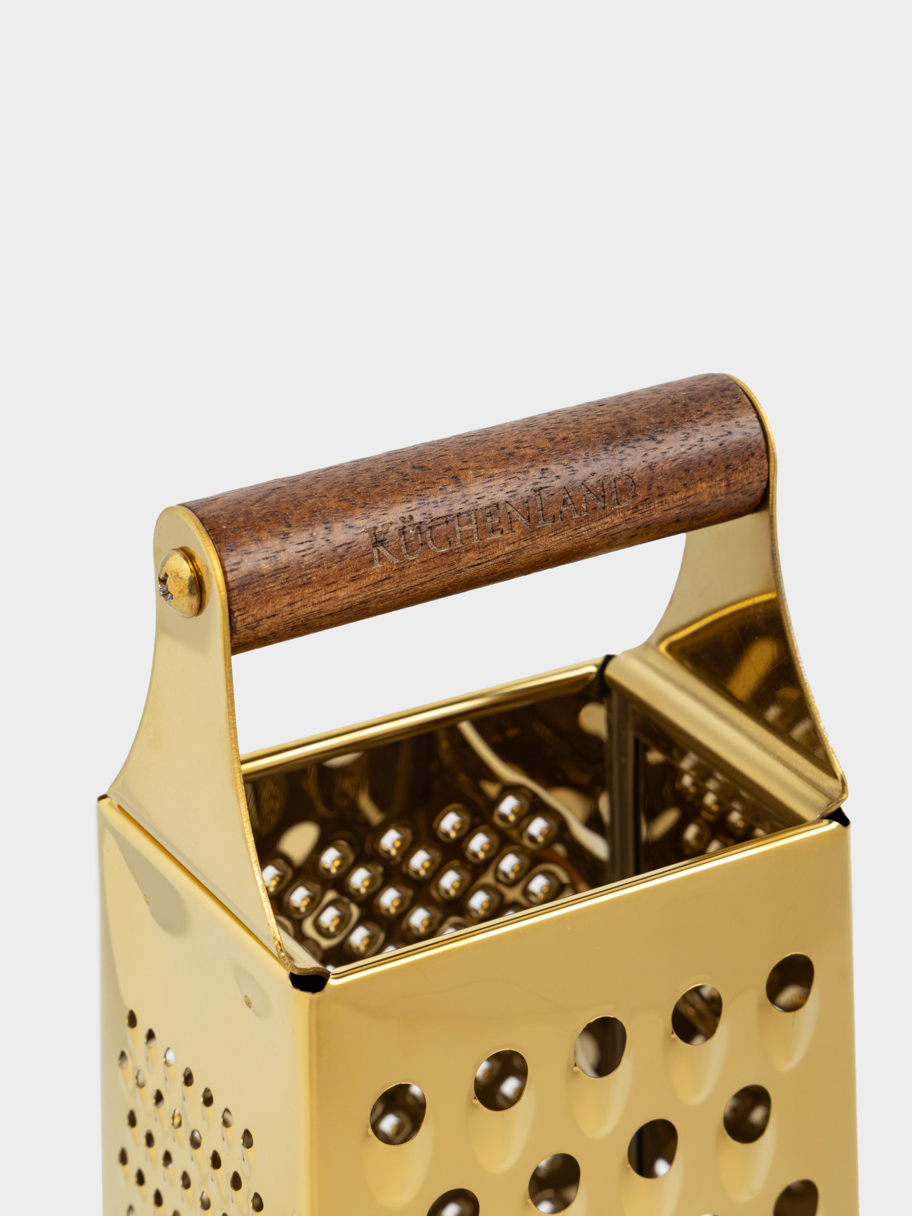 Үккіш, 24 см, төрт қырлы, болат/ағаш, алтын, Classic gold, image-1