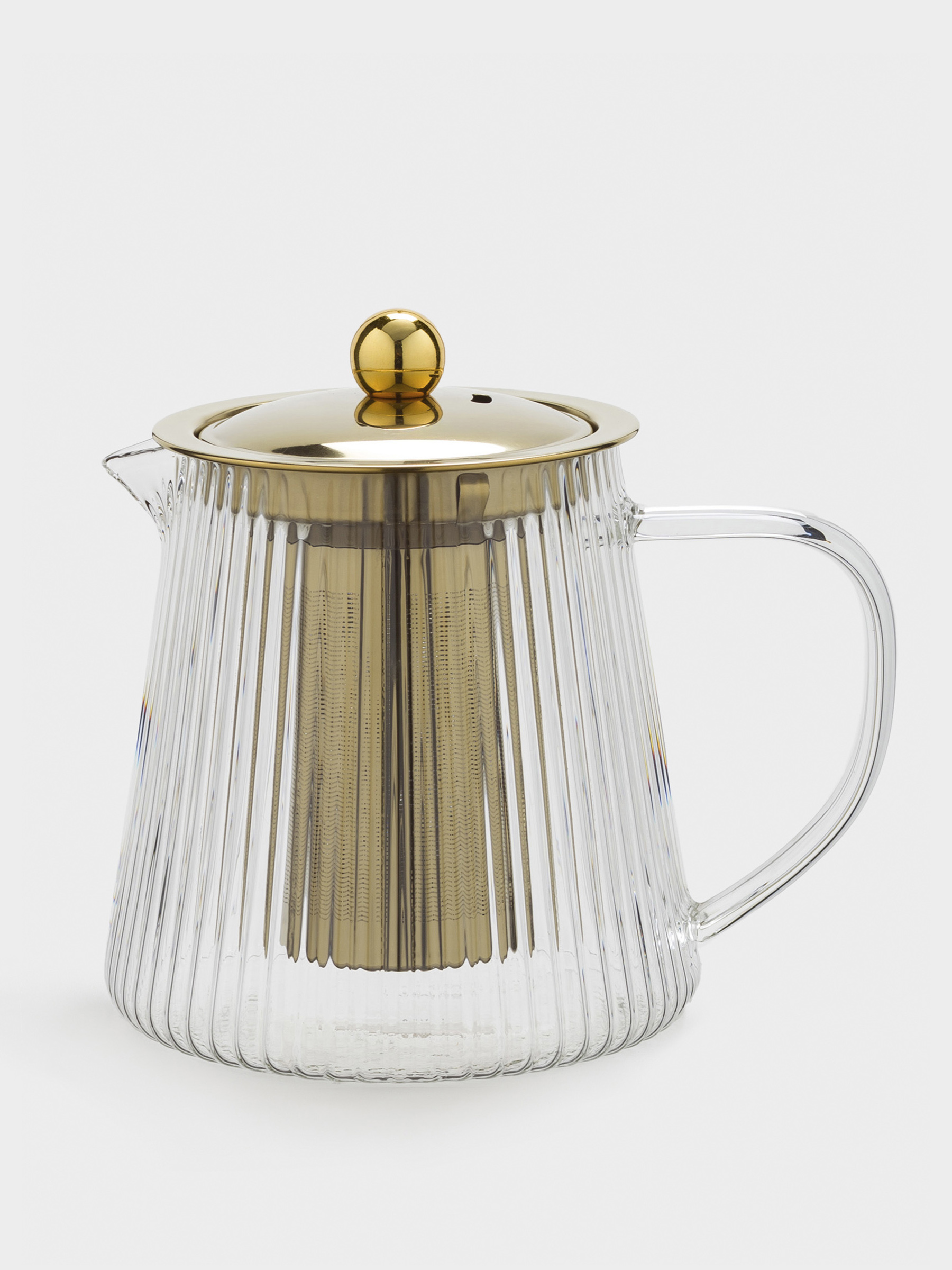 Шайнек, 900 мл, шыны Б/болат, алтын, Ribby gold, image-0