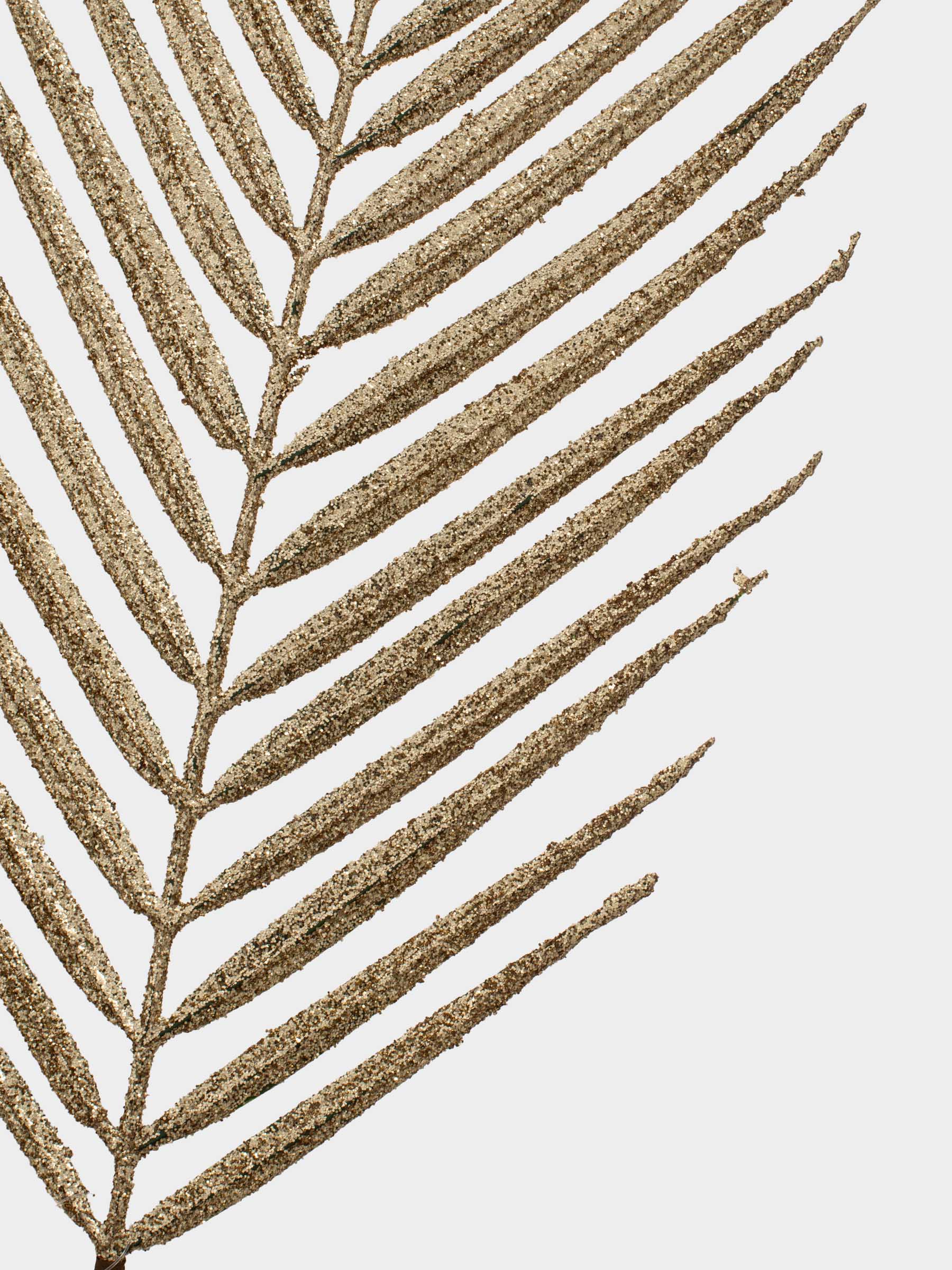 Ветка декоративная, 66 см, пластик/бумага, шампань, Лист, Palm decor, image-3