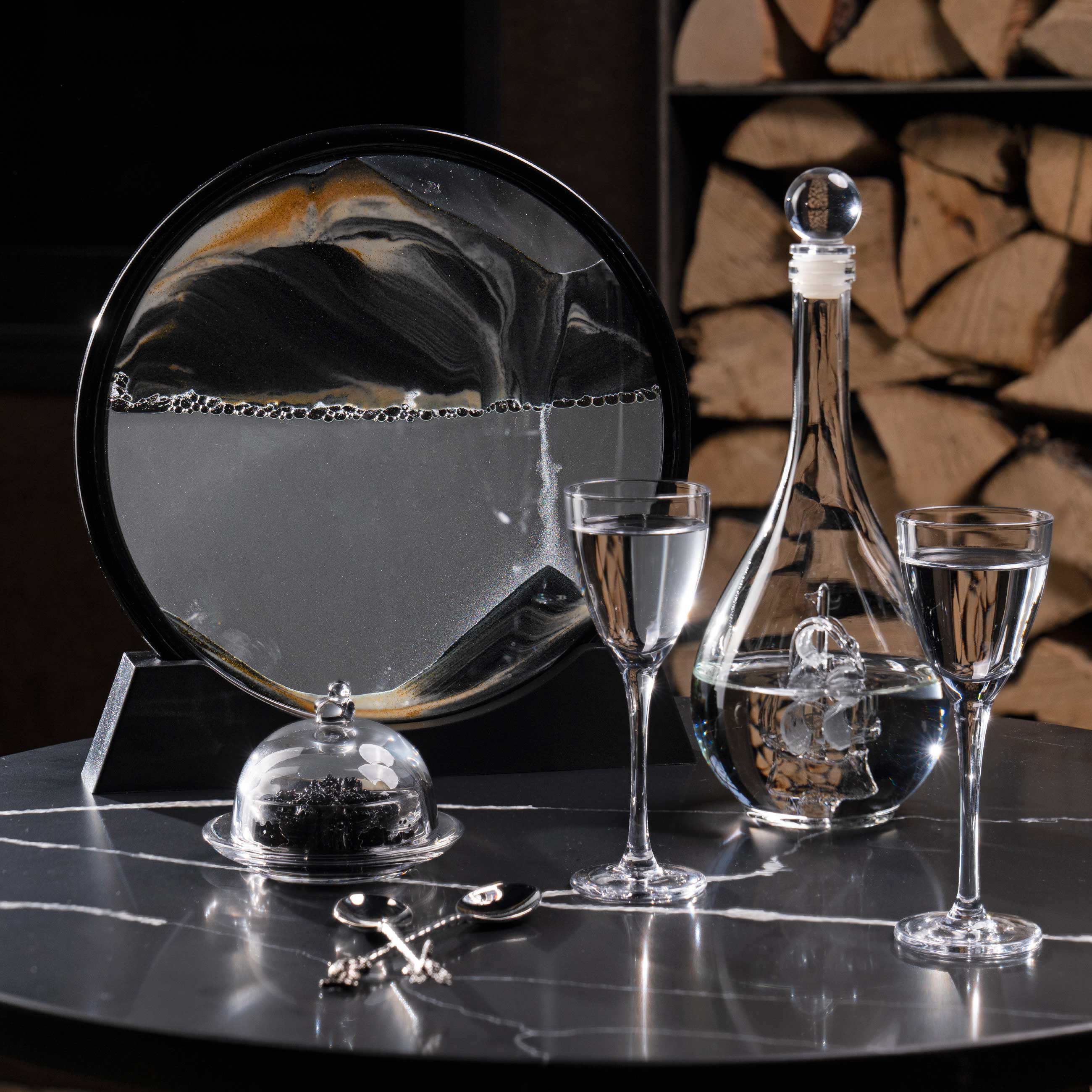 Набор для водки, 2 перс, 3 пр, графин/рюмка, стекло, Корабль, Bar, image-6