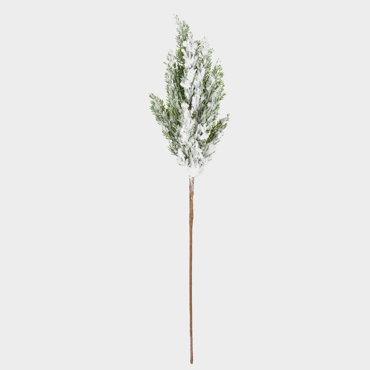 Ветка декоративная, 77 см, полиэтилен/бумага, Заснеженная хвоя, Snowy decor, image-0