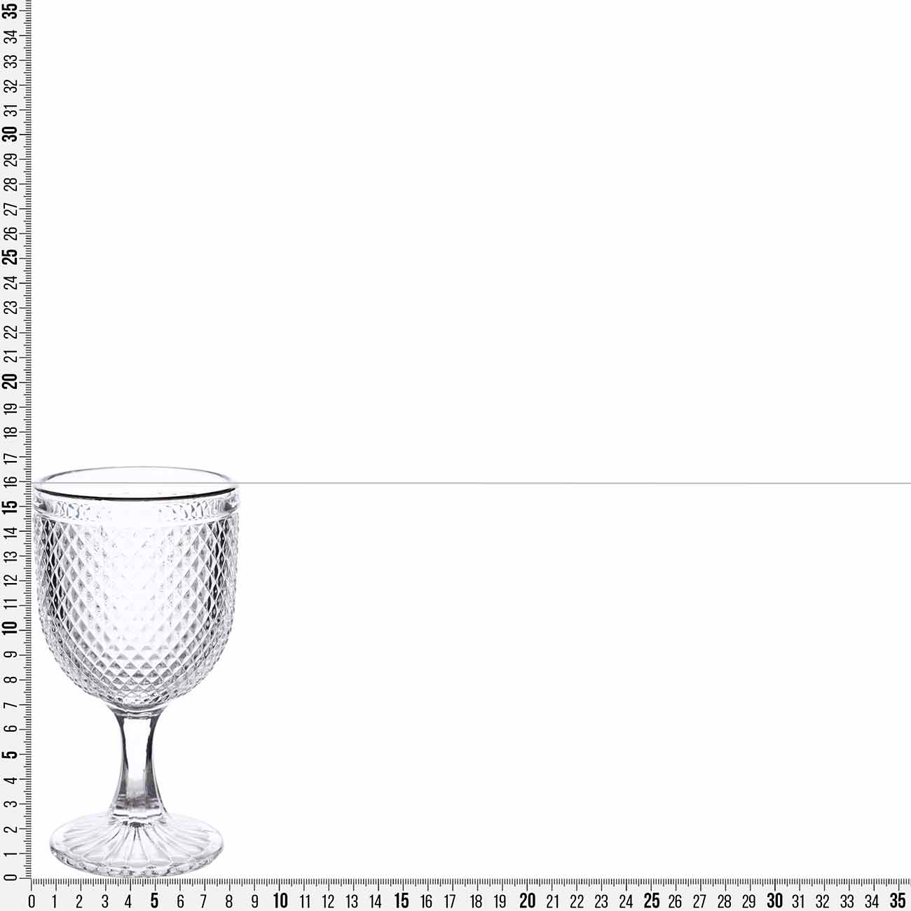 Бокал-кубок для вина, 300 мл, 2 шт, стекло Р, с серебристым кантом, Verona silver, image-2