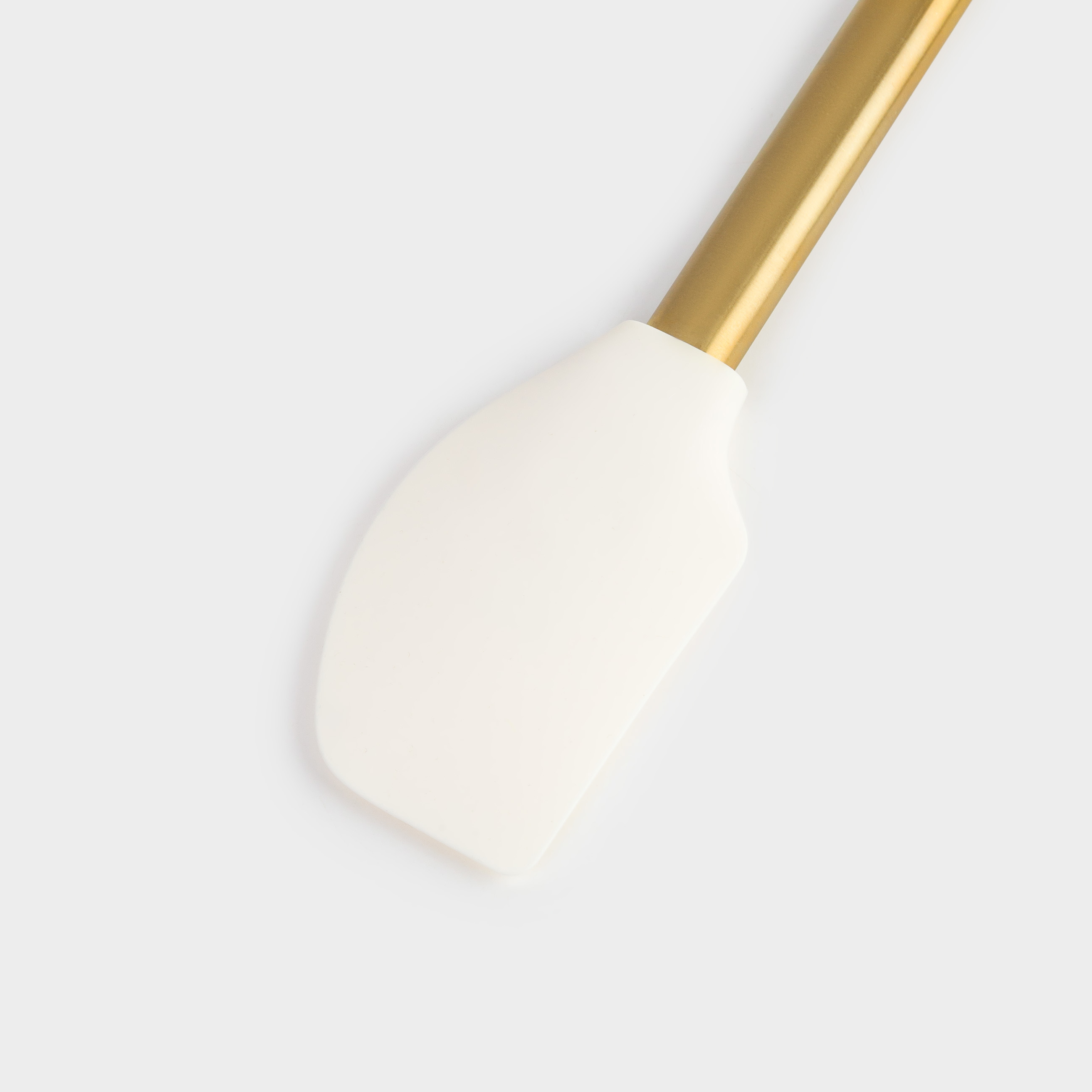 Лопатка-шпатель, 28 см, силикон/сталь, молочная, Bello gold, image-5