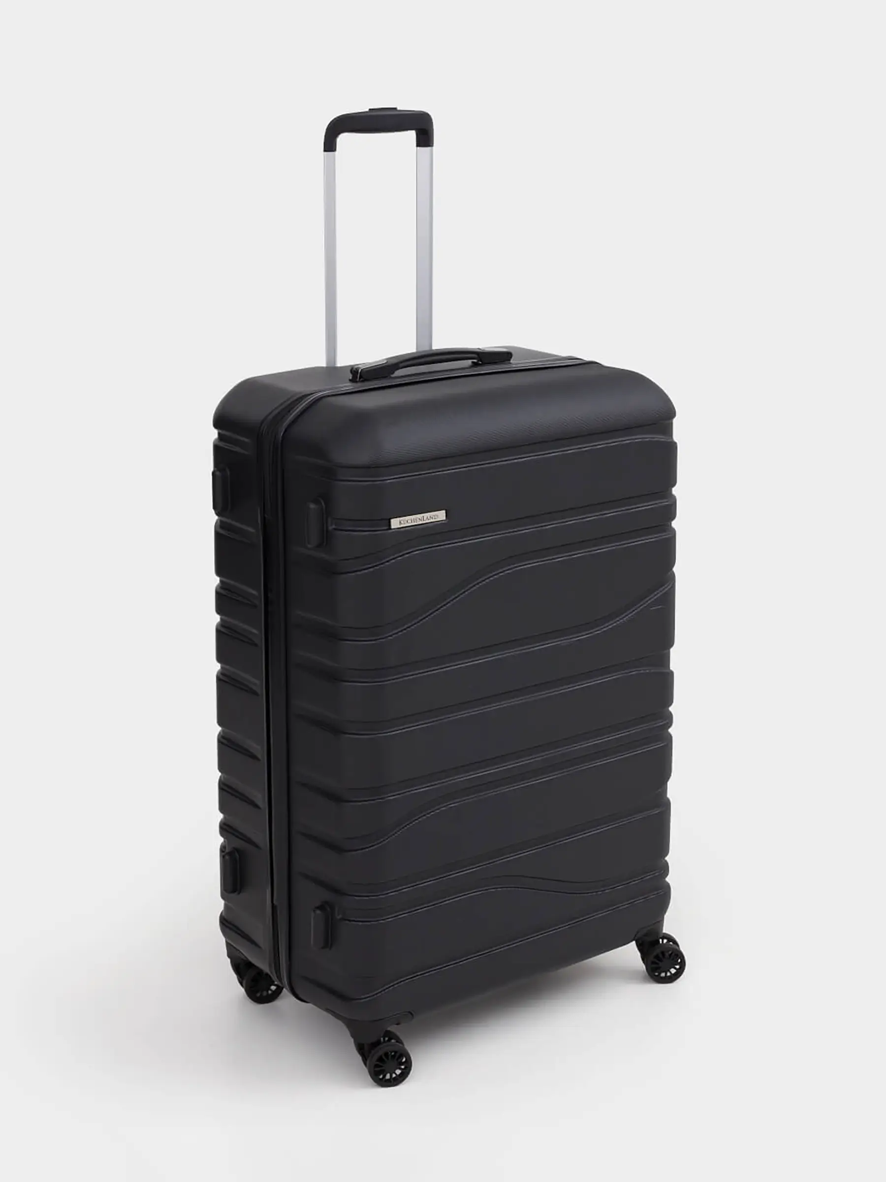 Чемодан L, 52х29х77 см, 4,2 кг, құлпы бар, пластик, қара, Travel comfort
