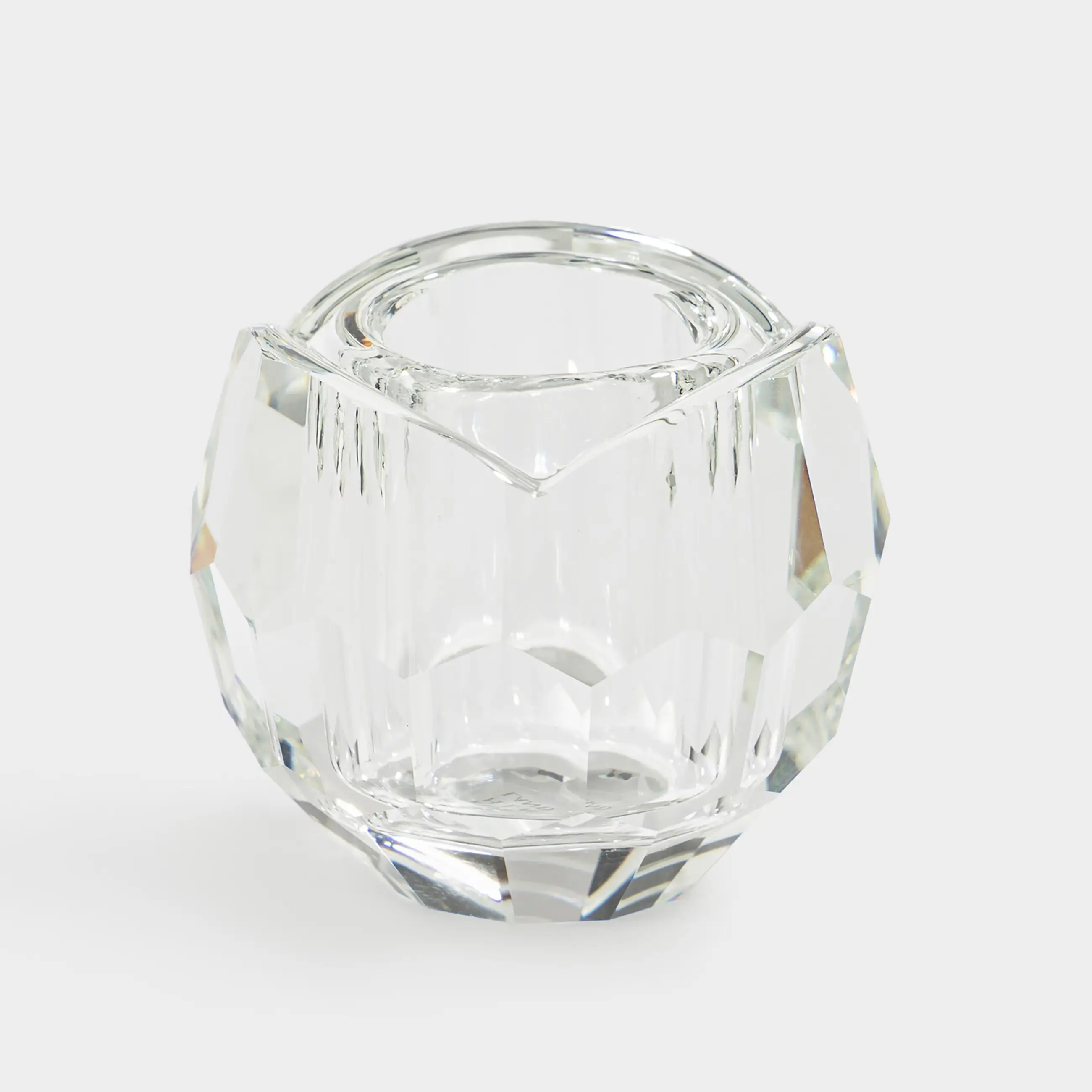 Шам ұстағыш, 4 см, шай шамына арналған, хрусталь шыны, Lux crystal
