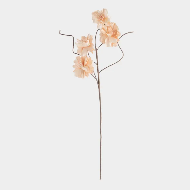 Ветка декоративная, 98 см, пластик, Молочные пионы, Flower garden ,image-0