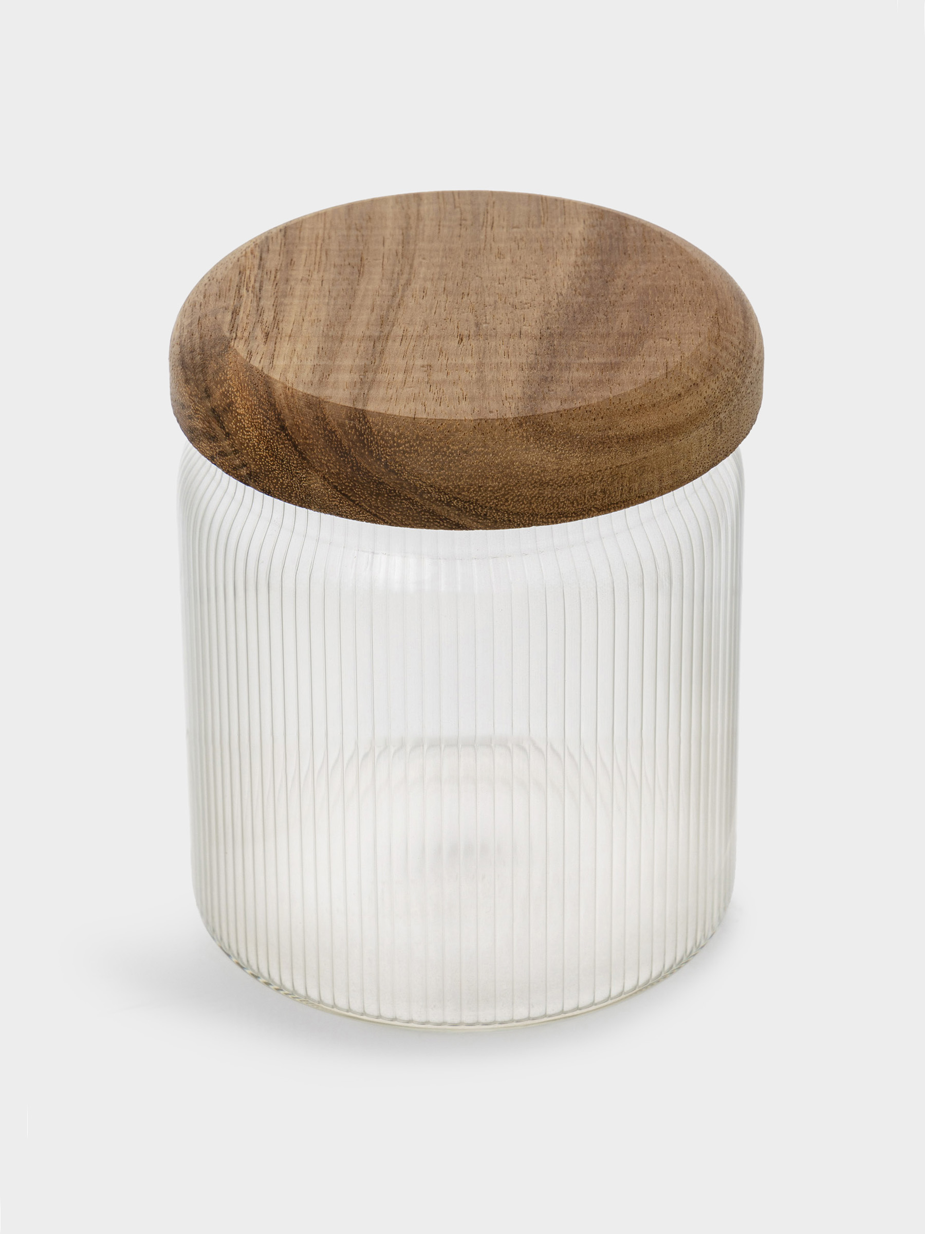 Сусымалы өнімдерге арналған құты, 400 мл, шыны Р/ағаш, Ribby wood, image-2