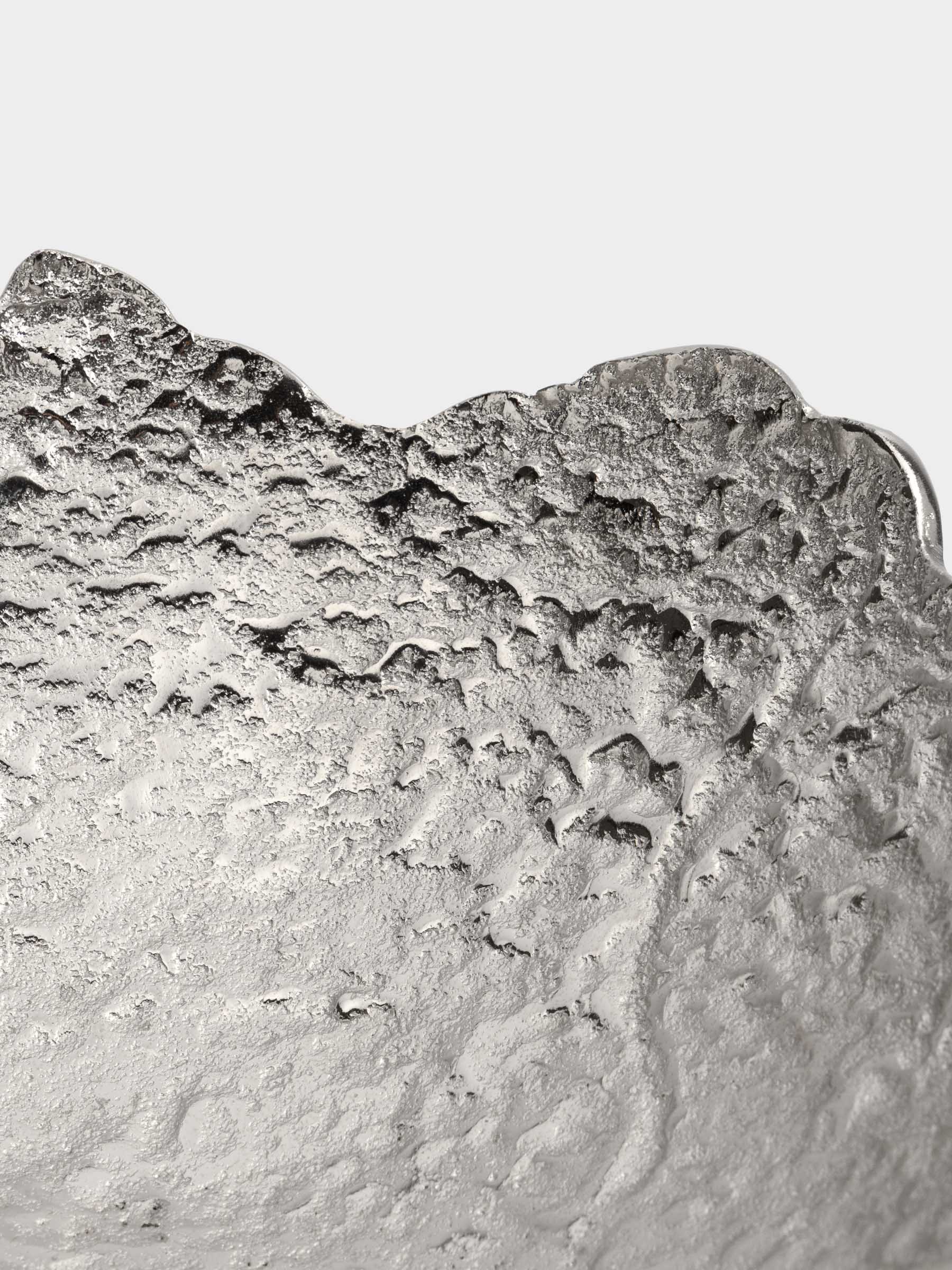 Ваза для фруктов, 31x10 см, металл, серебристая, Острые края, Fantastic, image-3