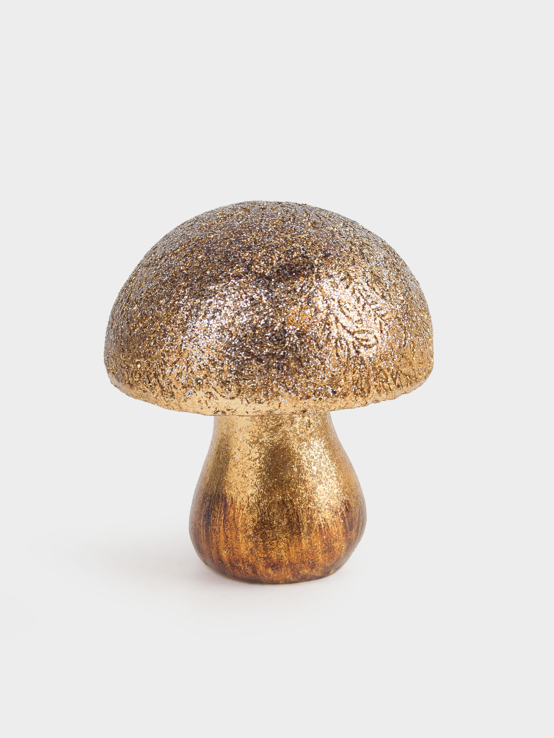 Статуэтка, 8 см, полирезин, золотистая, Гриб, Golden forest, image-0