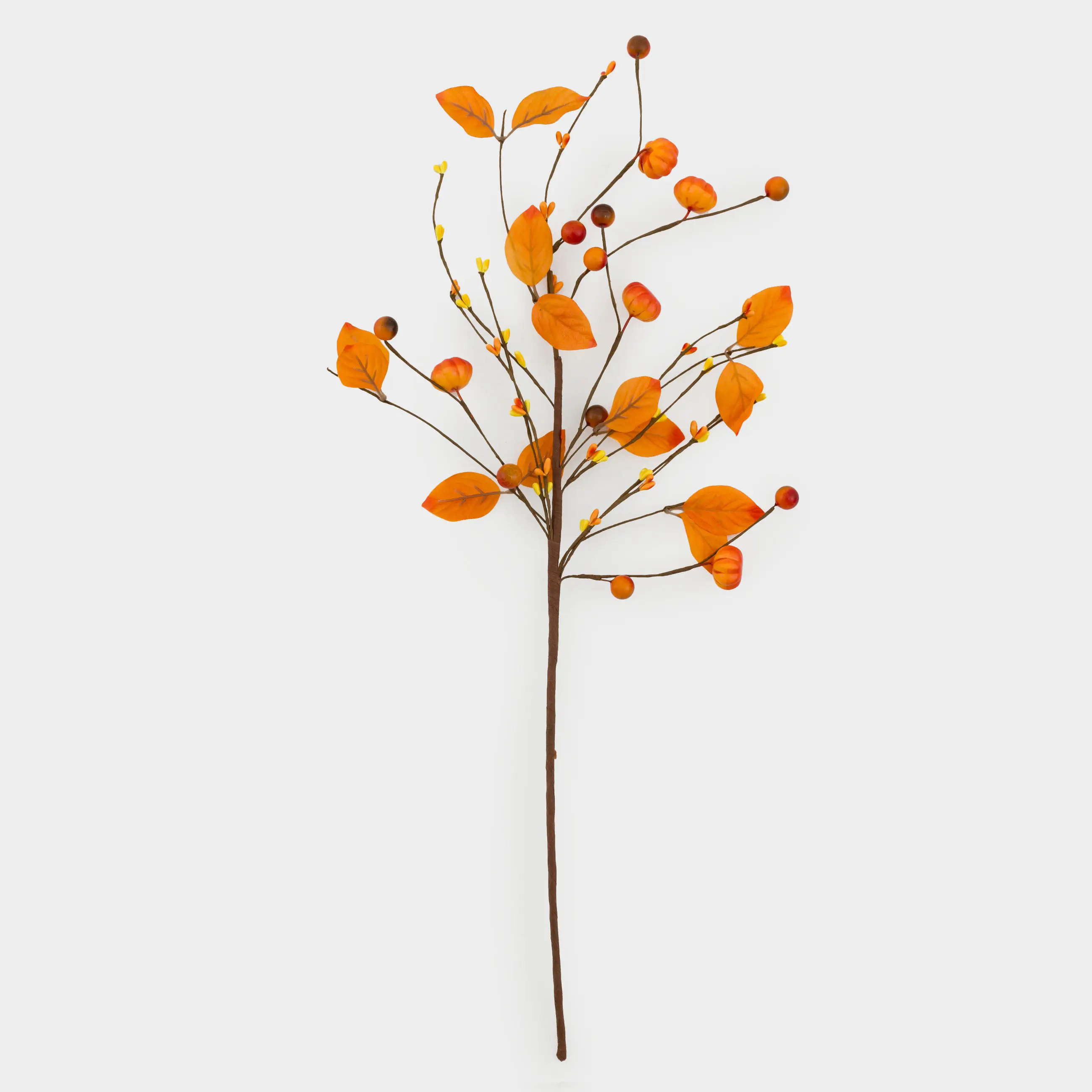 Сәндік бұтақ, 64 см, көбік/полиэстер, Асқабақ және жидектер, Forest symphony decor