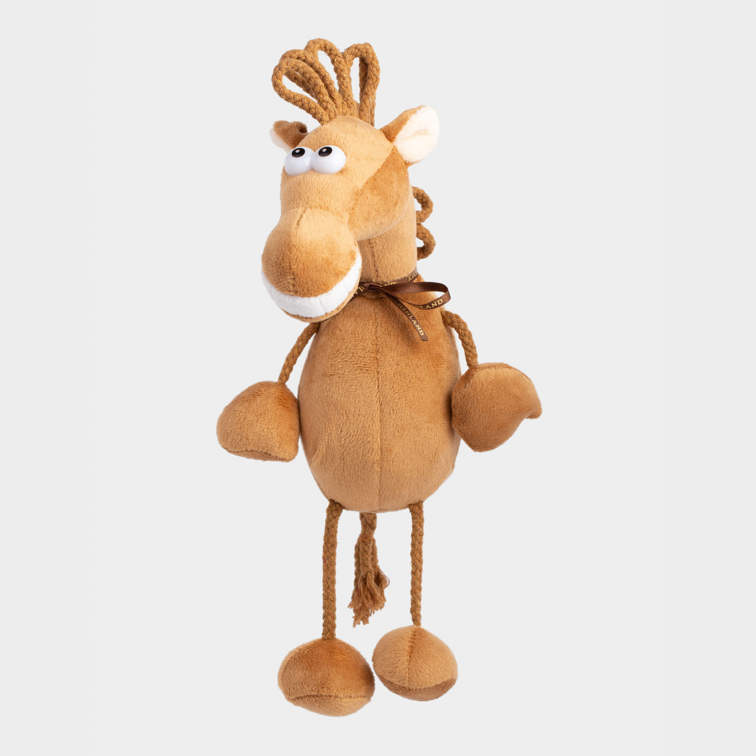 Игрушка, 30 см, мягкая, полиэстер, коричневая, Конь, Horse toy, image-0