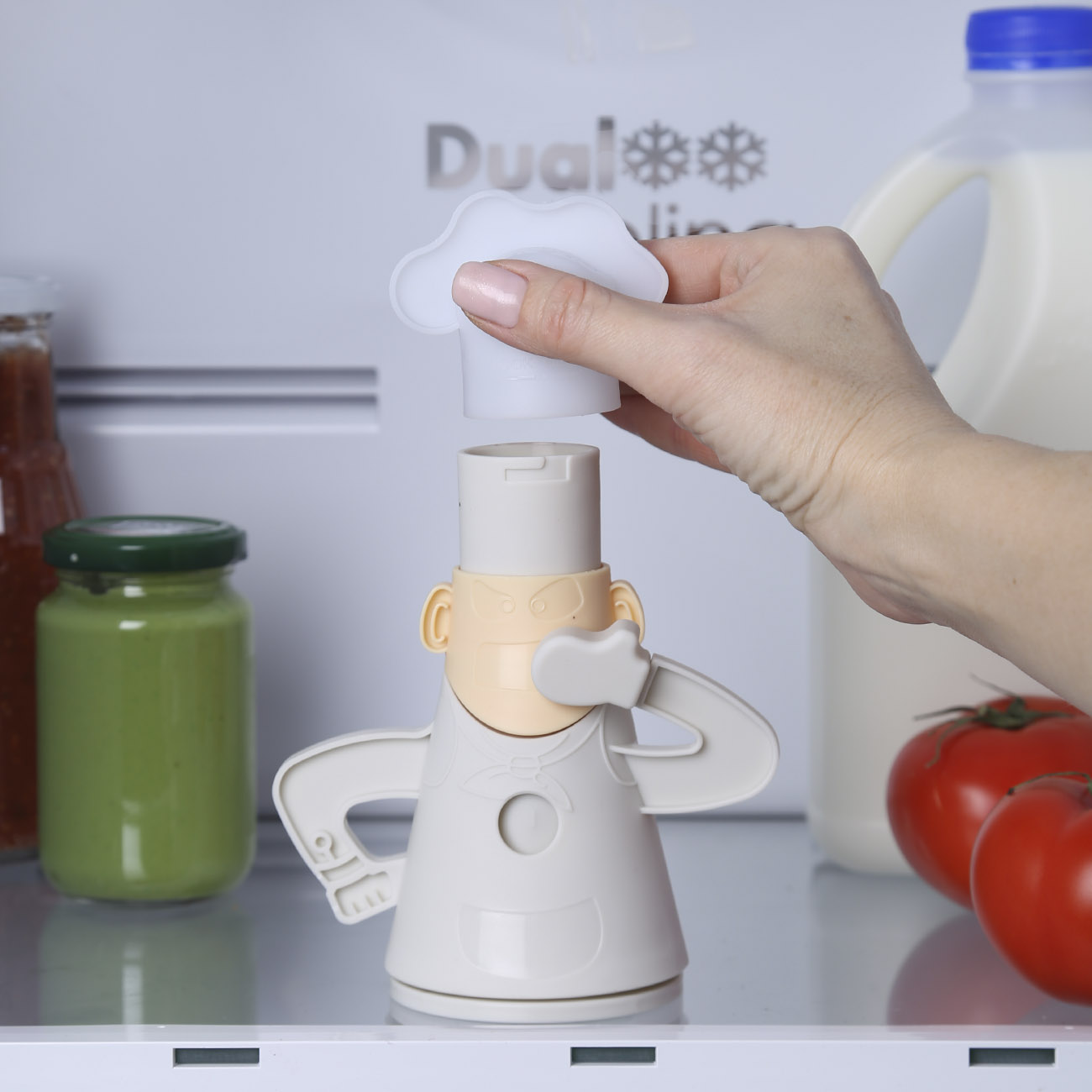 Поглотитель запаха для холодильника, 16 см, пластик, Повар, Soft kitchen, image-5