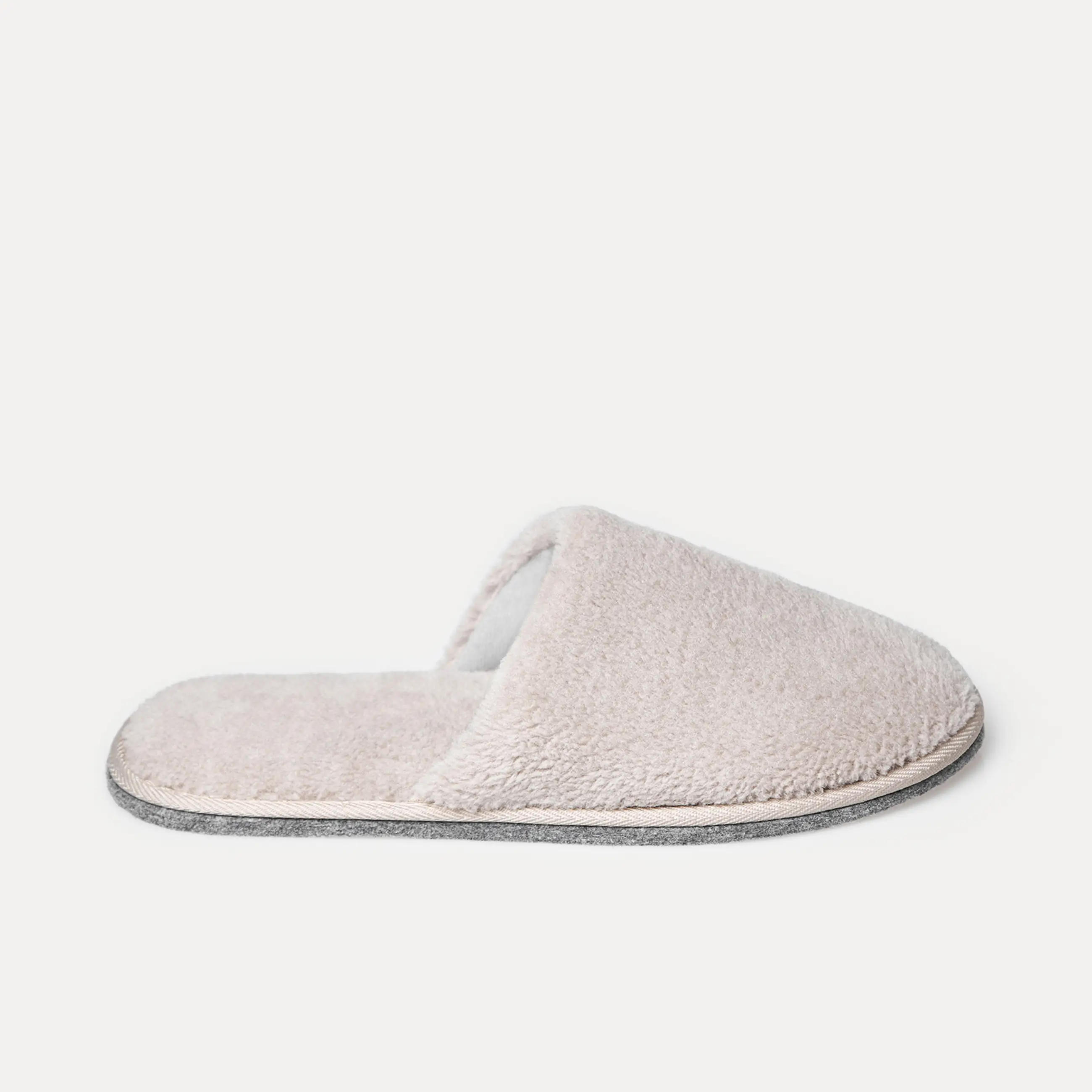 Ерлер тәпішкесі, үйге арналған, ө. 40-41, жасанды жүн, сұр, Plush