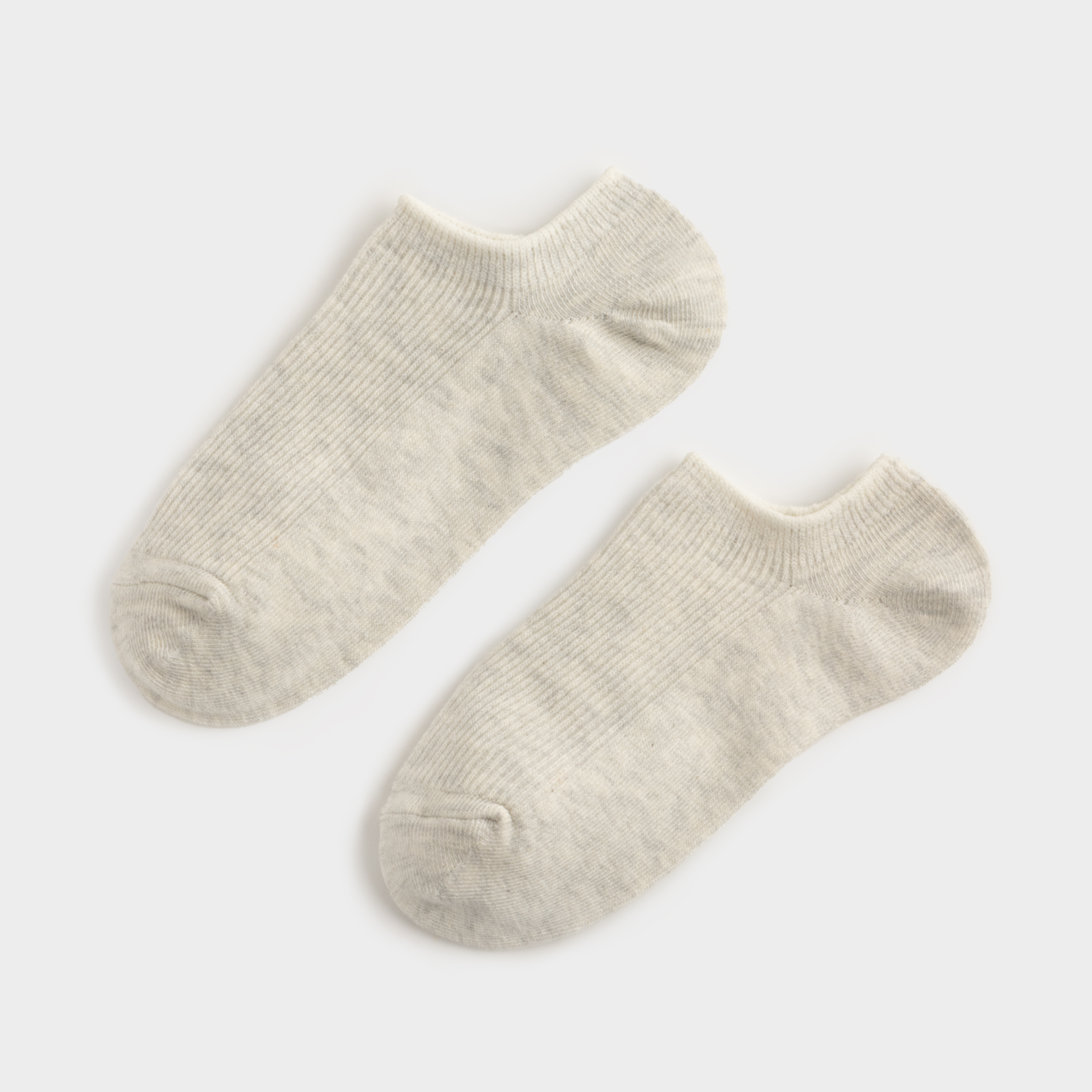 Әйелдерге арналған қысқа шұлықтар, өлшемі 39-41, мақта/полиэстер, сұр меланж, Rib basic, image-0