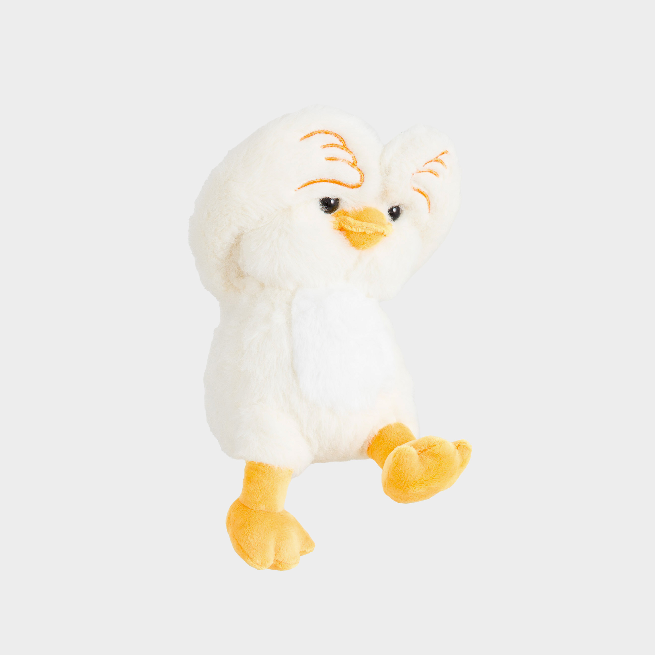 Игрушка, 27 см, мягкая, с магнитными лапами, полиэстер, молочная, Утка, Duck toy, image-2