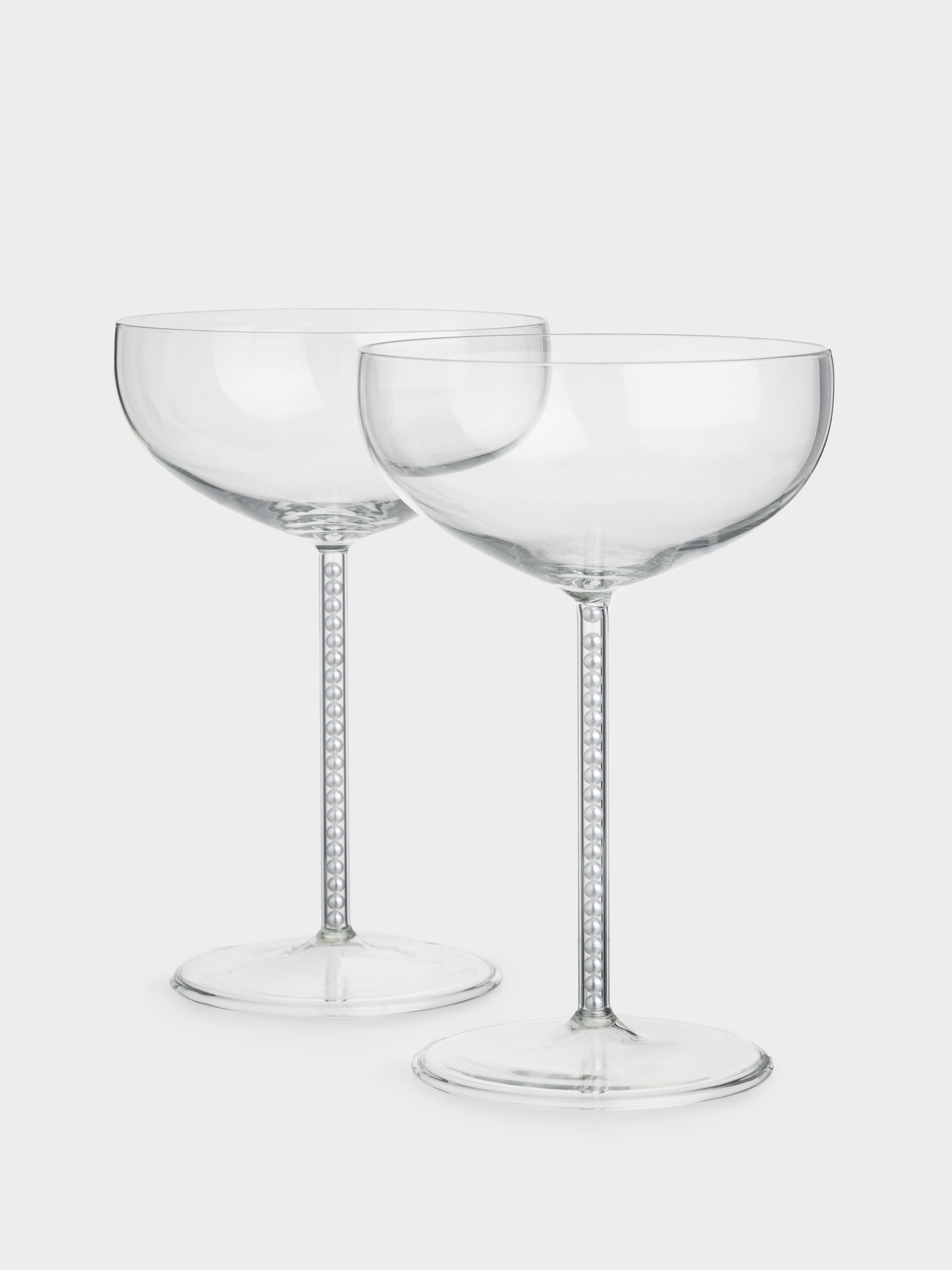 Шампан бокалы, 300 мл, 2 дана, інжу-маржаны бар, шыны/пластик, Crystal pearl, image-2