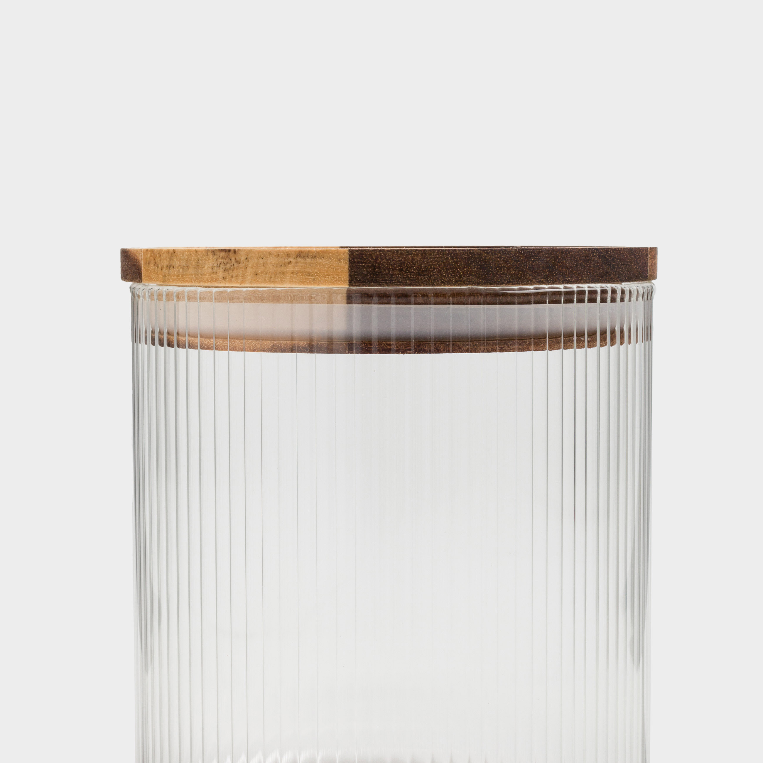 Банка для сыпучих продуктов, 900 мл,стекло Б/дерево, Ravi wood, image-4