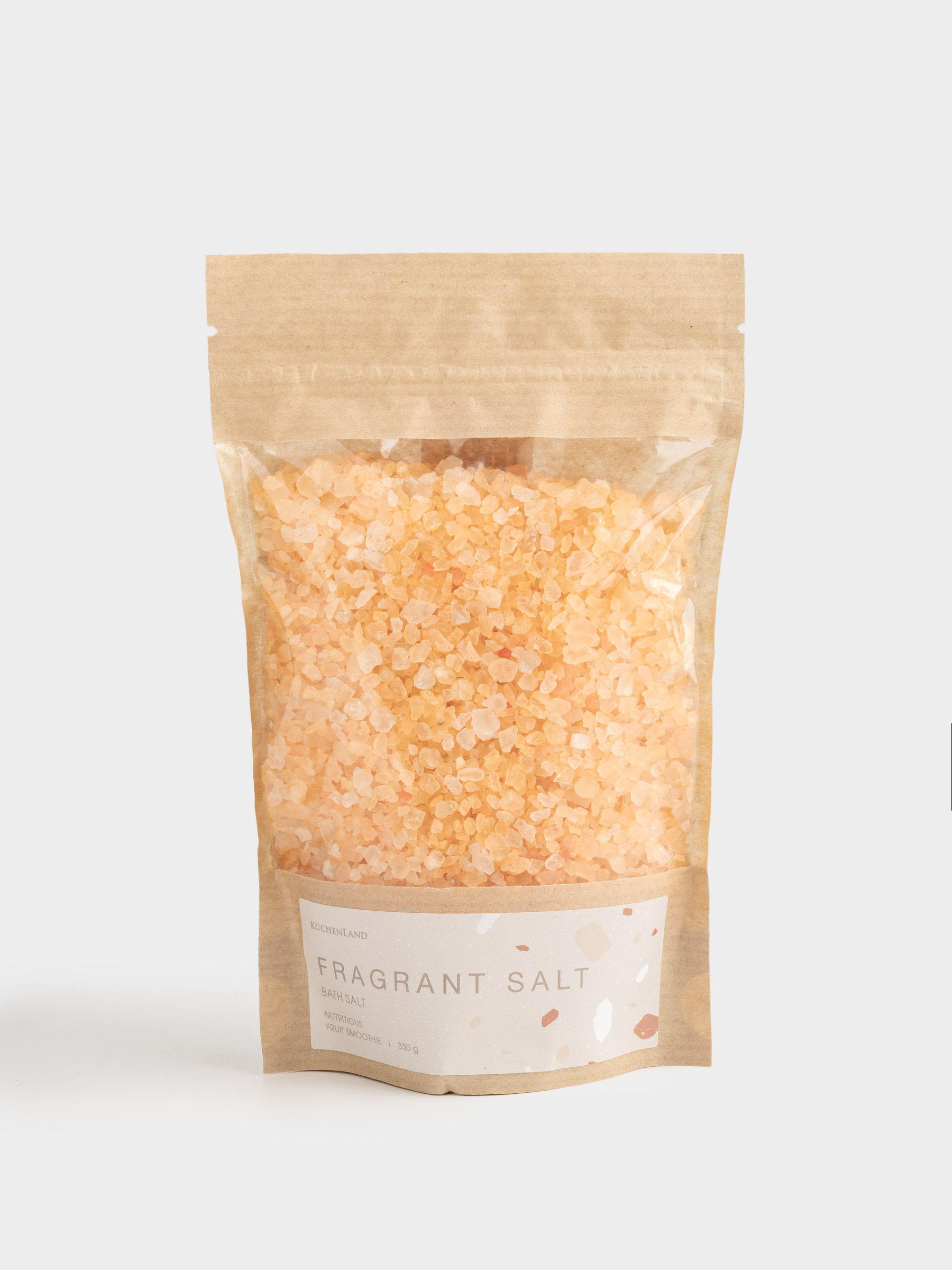 Ваннаға арналған тұз, 350 гр, қызғылт сары, Жеміс-жидек смузиі, Fragrant salt, image-0