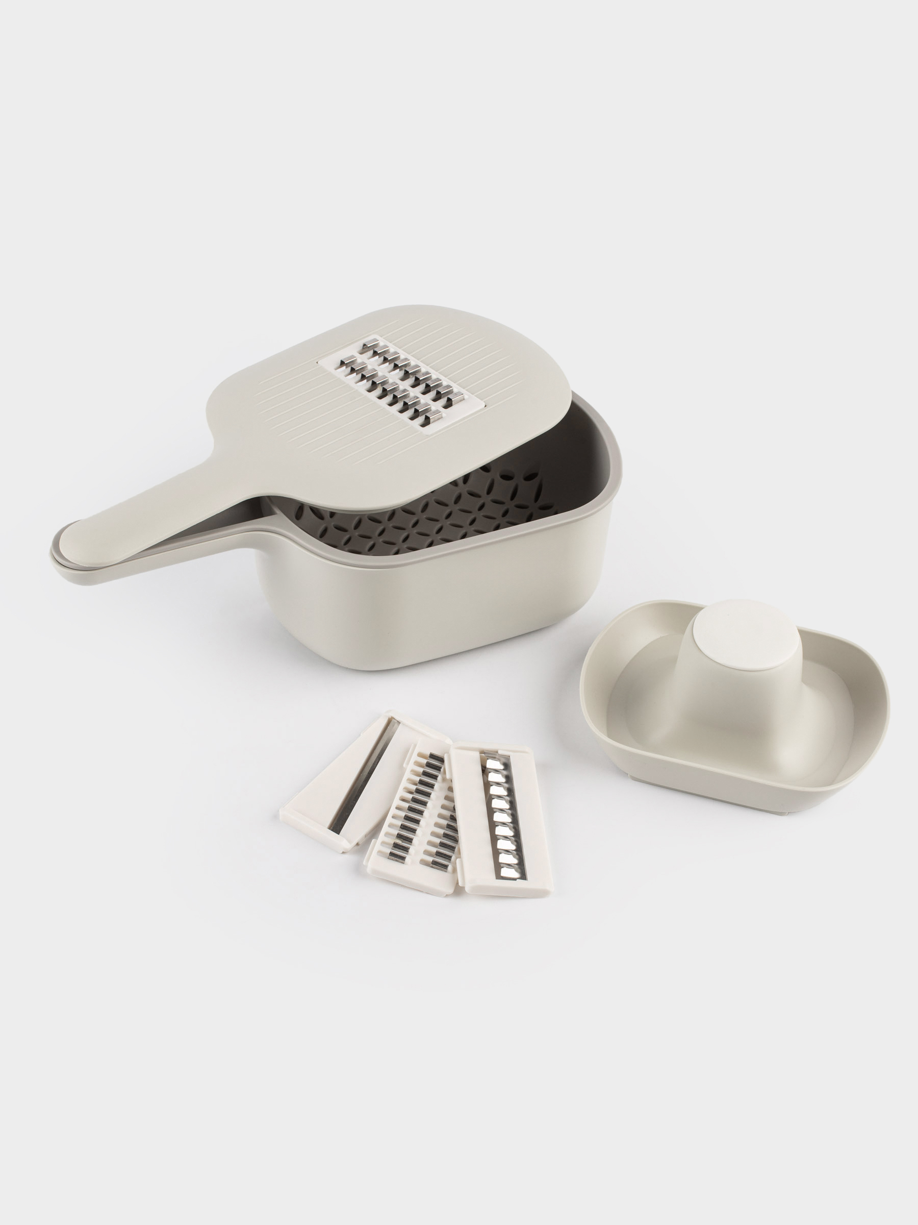 Үккіш, 29х14 см, 4 саптама, контейнері бар, тұтқасы бар, пластик/Болат, сұр, Matto, image-6