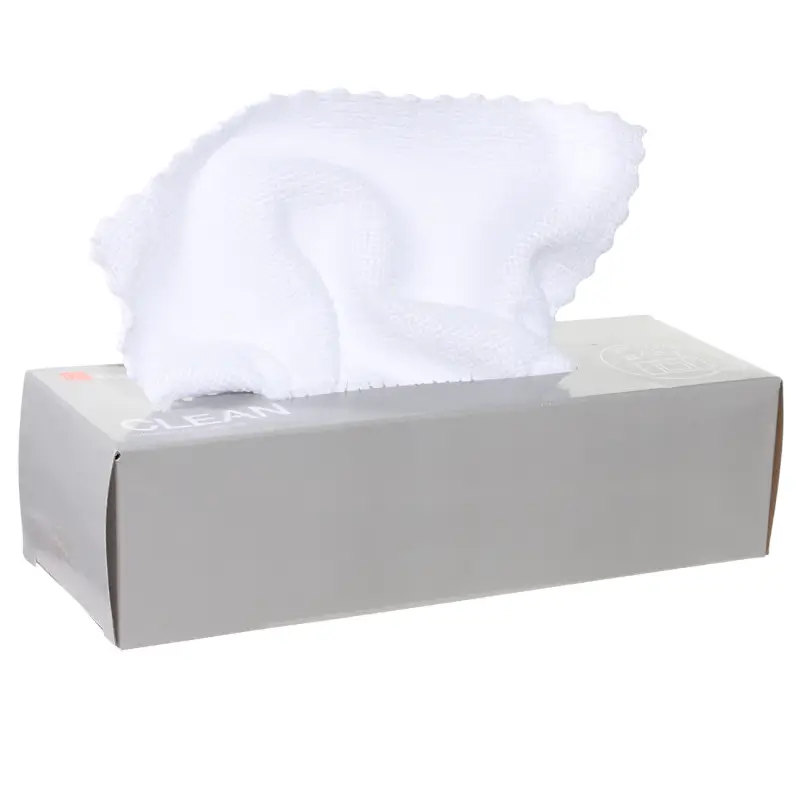 Ас үйге арналған шүберек, 22х22 см, 12 дана, микрофибра, ақ, Clean ,image-0