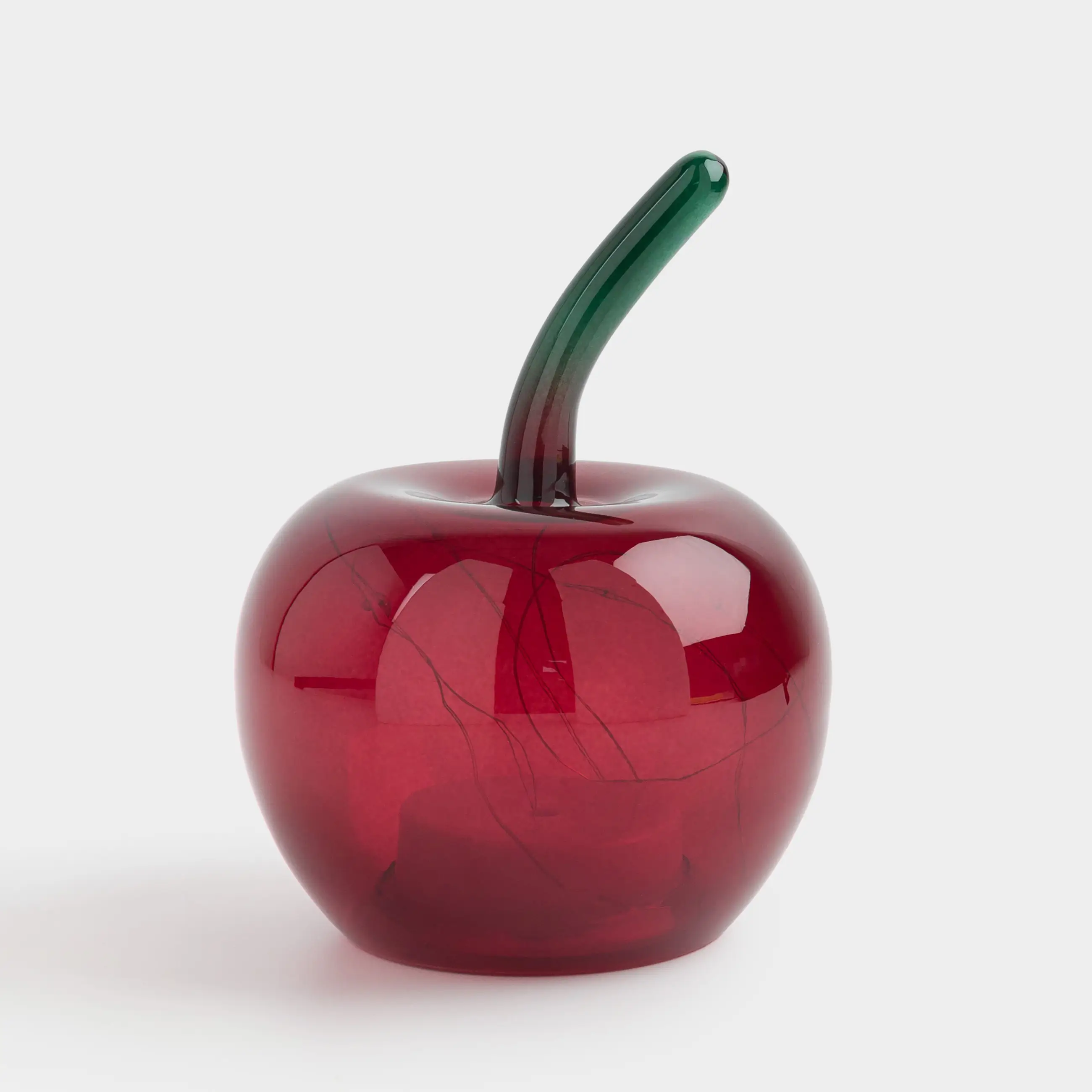 Сәндік шам, 15 см, шыны, Шие, Fruit light
