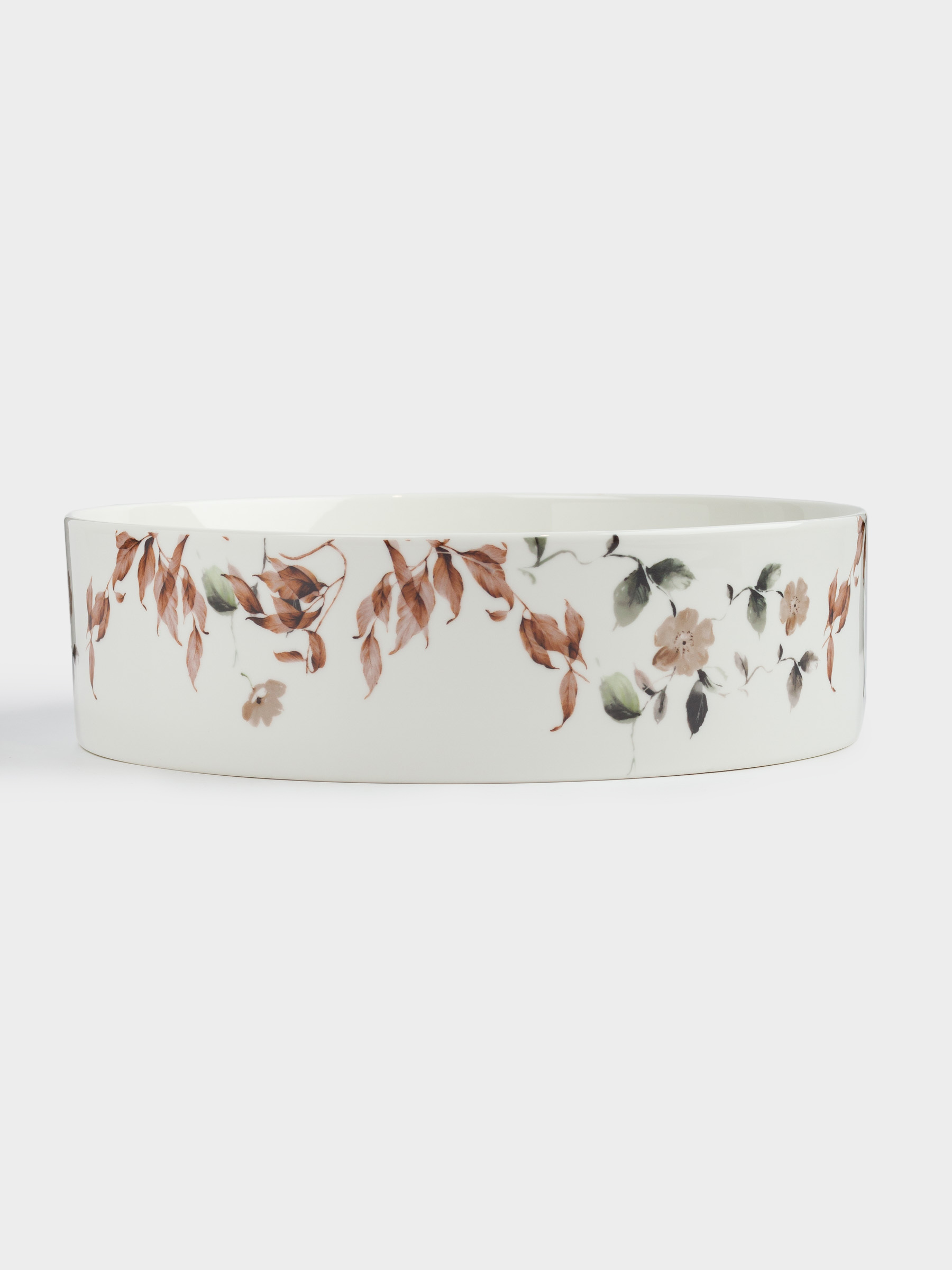 Блюдо, 23х7 см, с бортами, фарфор N, Осенние листья, Refined floral, image-0