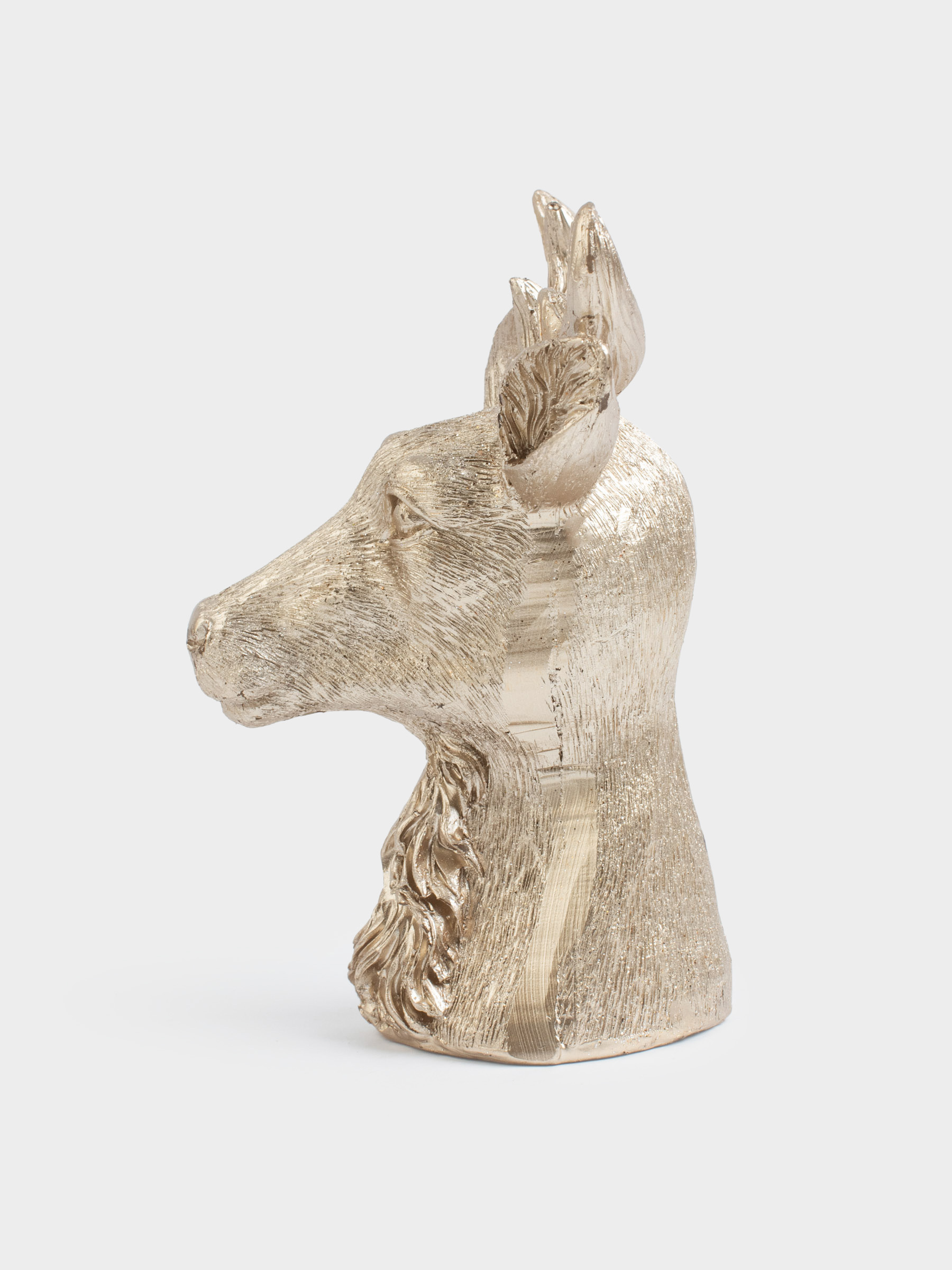Шам, 9х12 см, алтын түстес, Бұғы, Deer candle, image-2