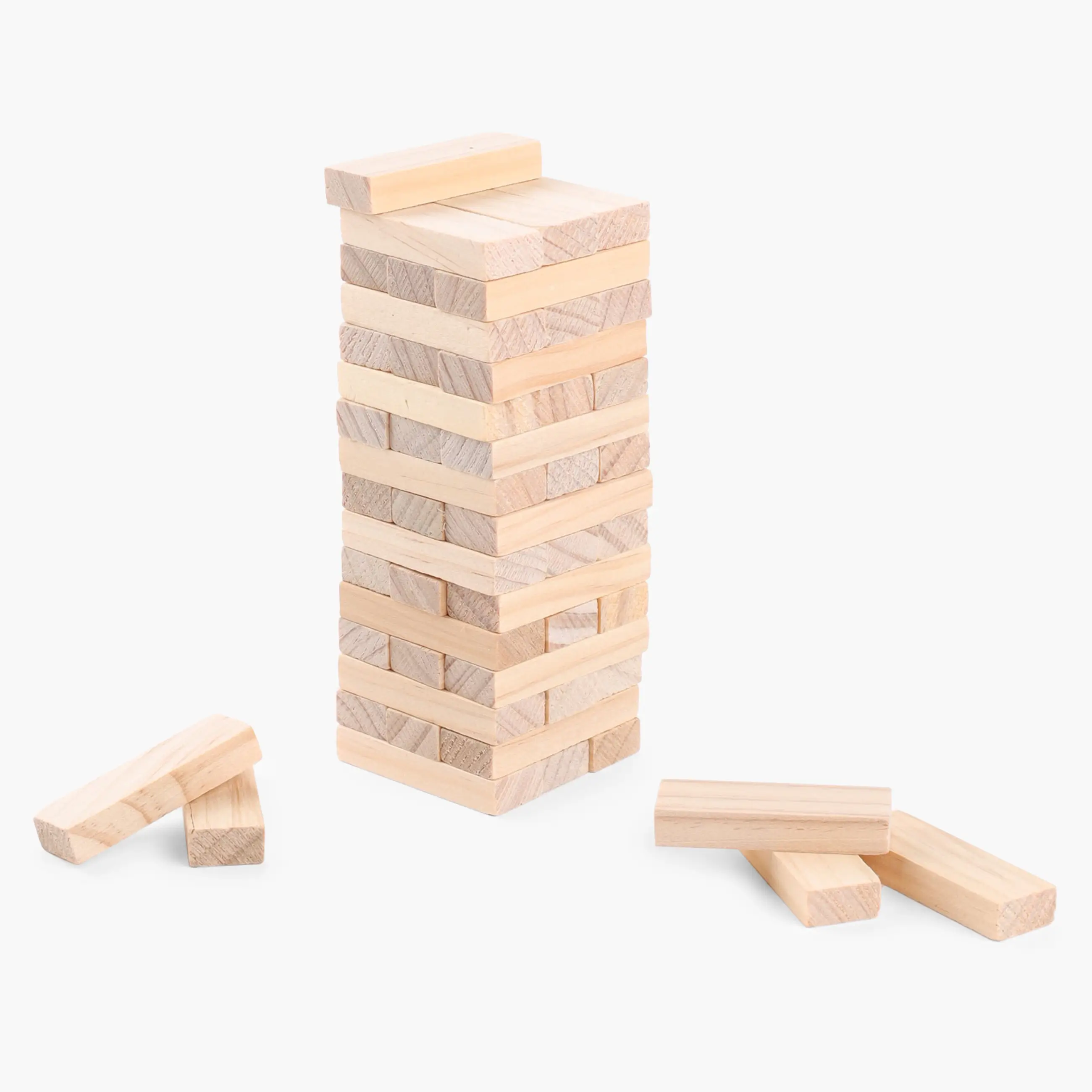 Игра настольная, 19 см, 54 пр, дерево, Падающая башня, Entertain, image-0