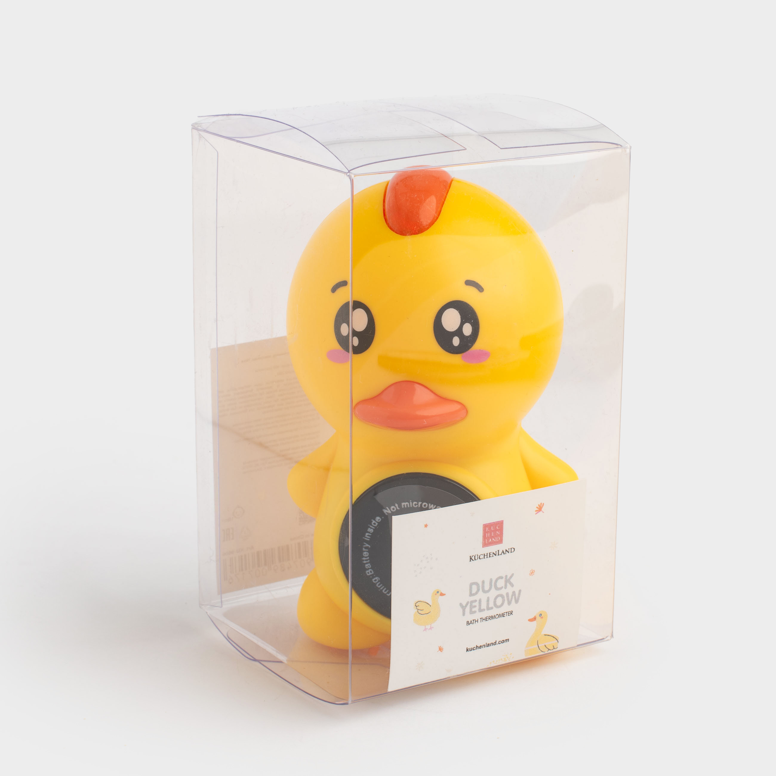Термометр для ванны, 12 см, электронный, пластик, желтый, Утенок, Duck yellow, image-4