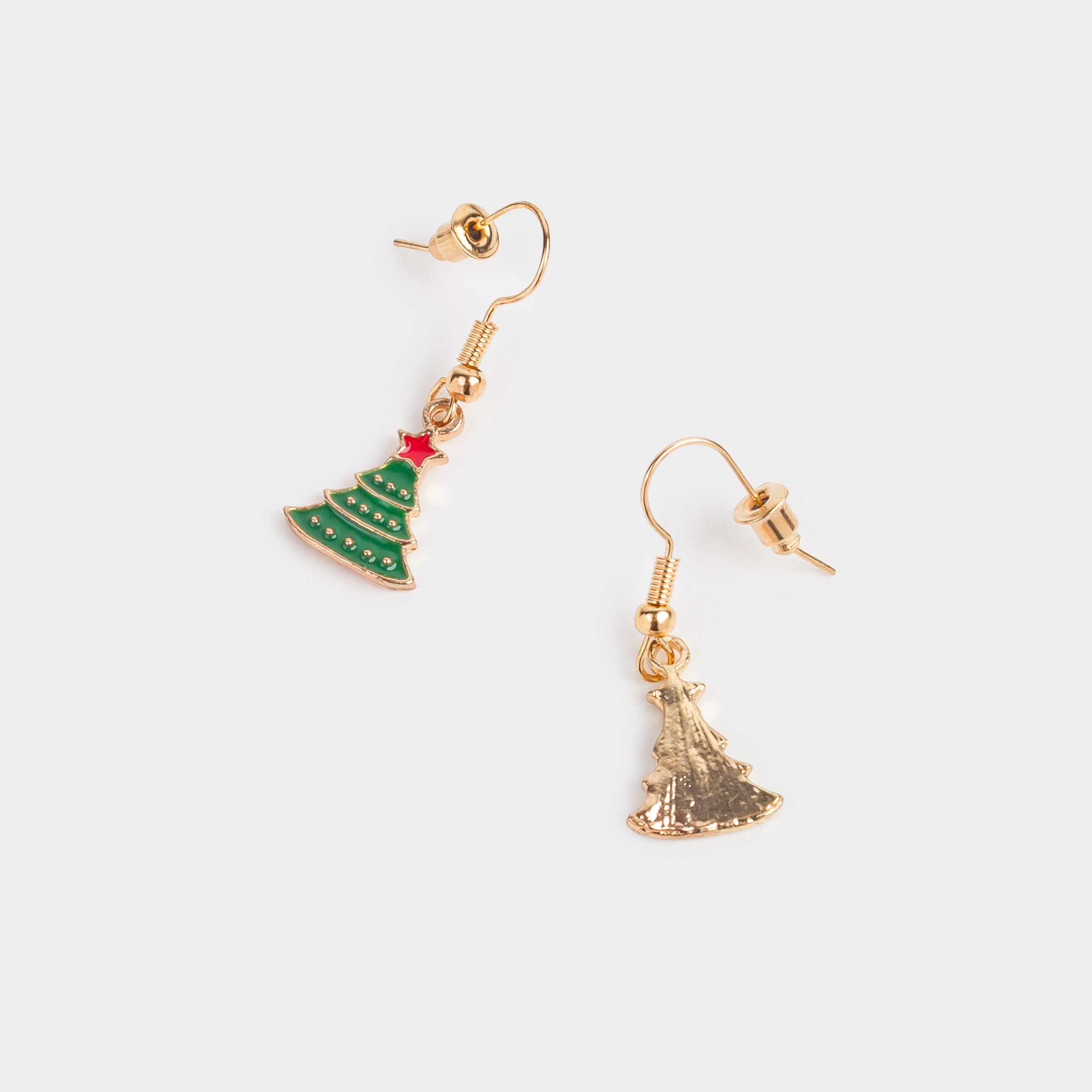 Сырғалар, 3 см, 2 дана, металл, алтын, Jewelry christmas, image-0