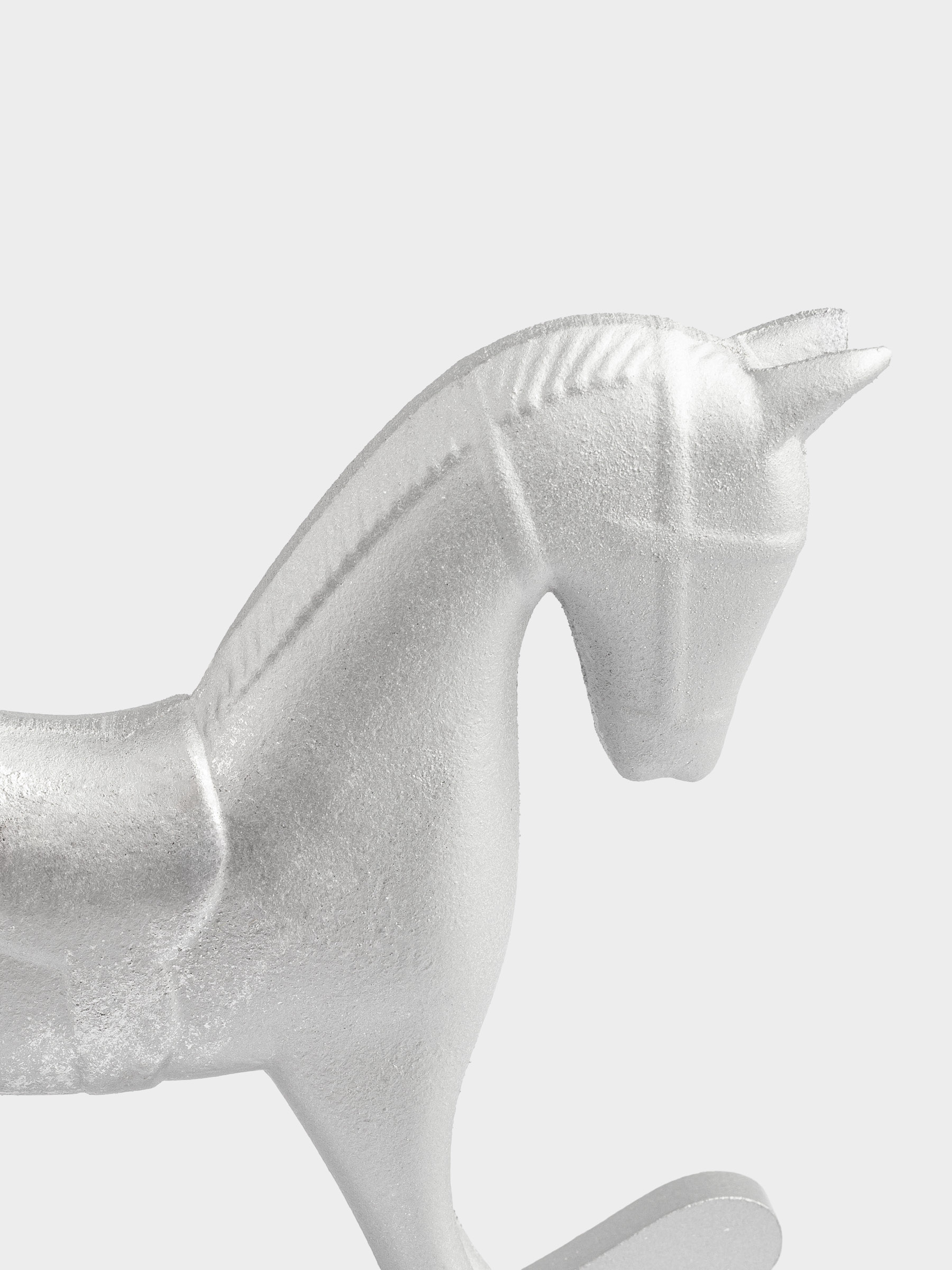 Мүсінше, 22 см, ағаш, алтын, Жылқы, Antique horse, image-5