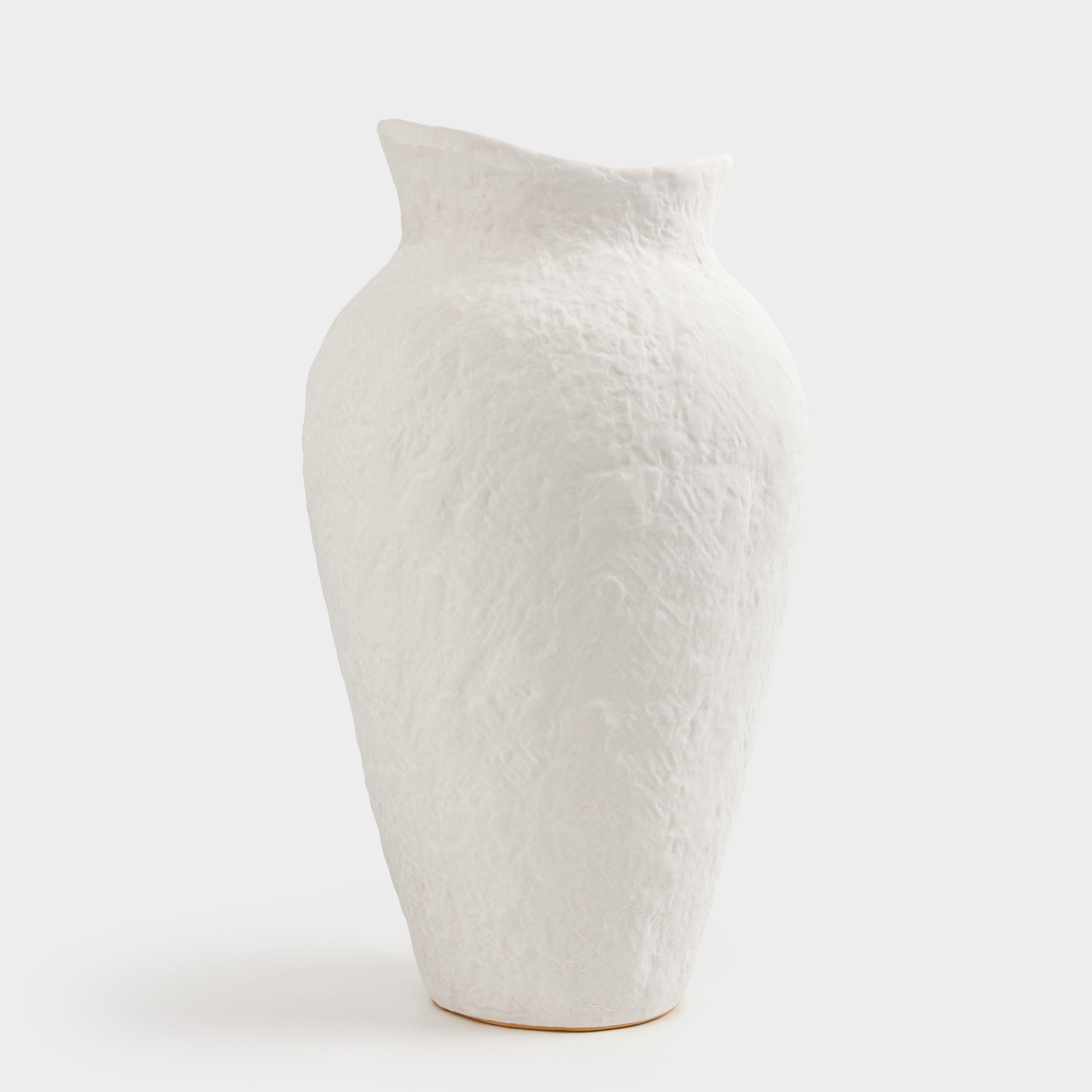 Ваза для цветов, 26 см, декоративная, керамика, белая, Minimalism, image-1
