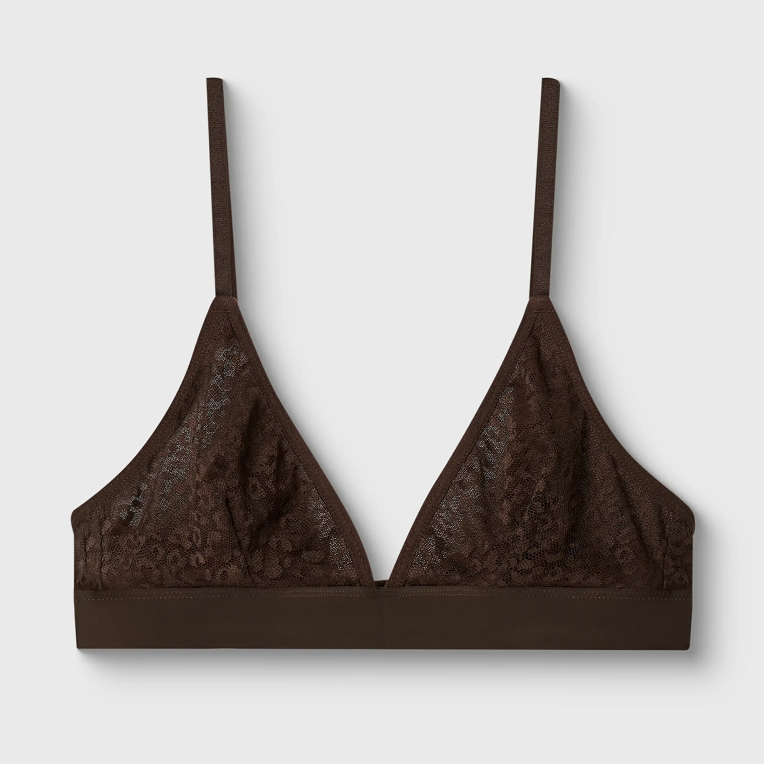 Бюстгальтер, өлшемі L, нейлон/спандекс, шілтер, қоңыр, Maximilynn