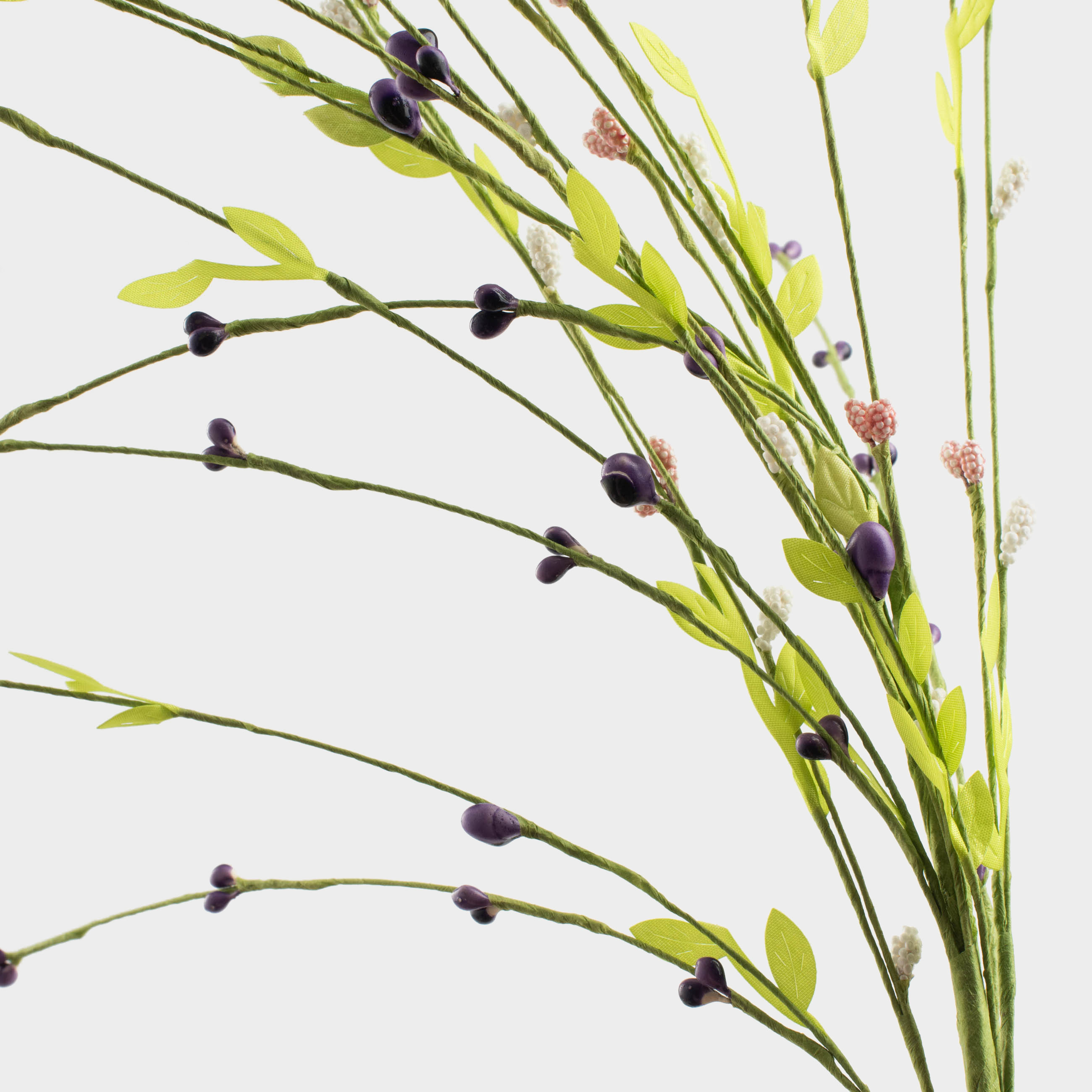 Ветка декоративная, 70 см, полиэстер/пенопласт, Цветные соцветия, Flora Easter decor, image-2