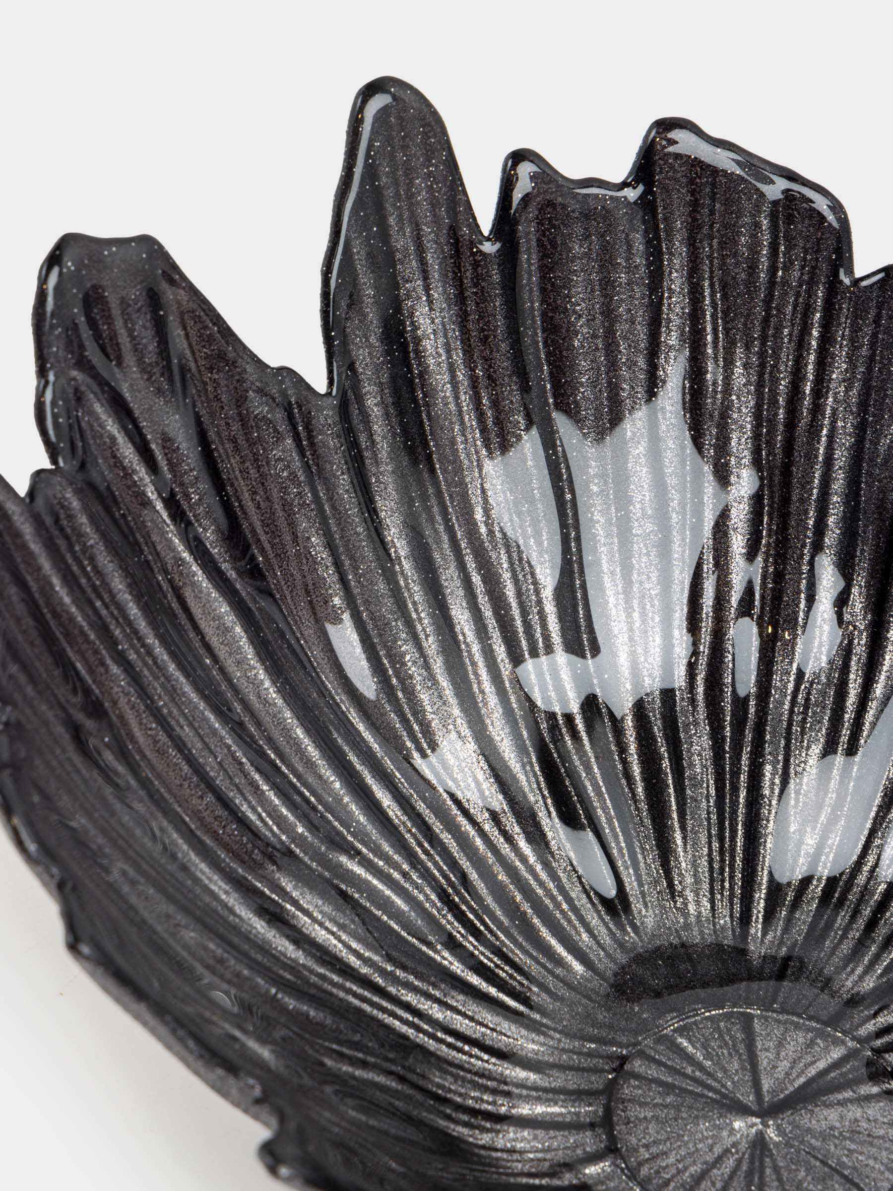 Ваза для фруктов, 26х12 см, стекло Р, серая, Verge, image-3