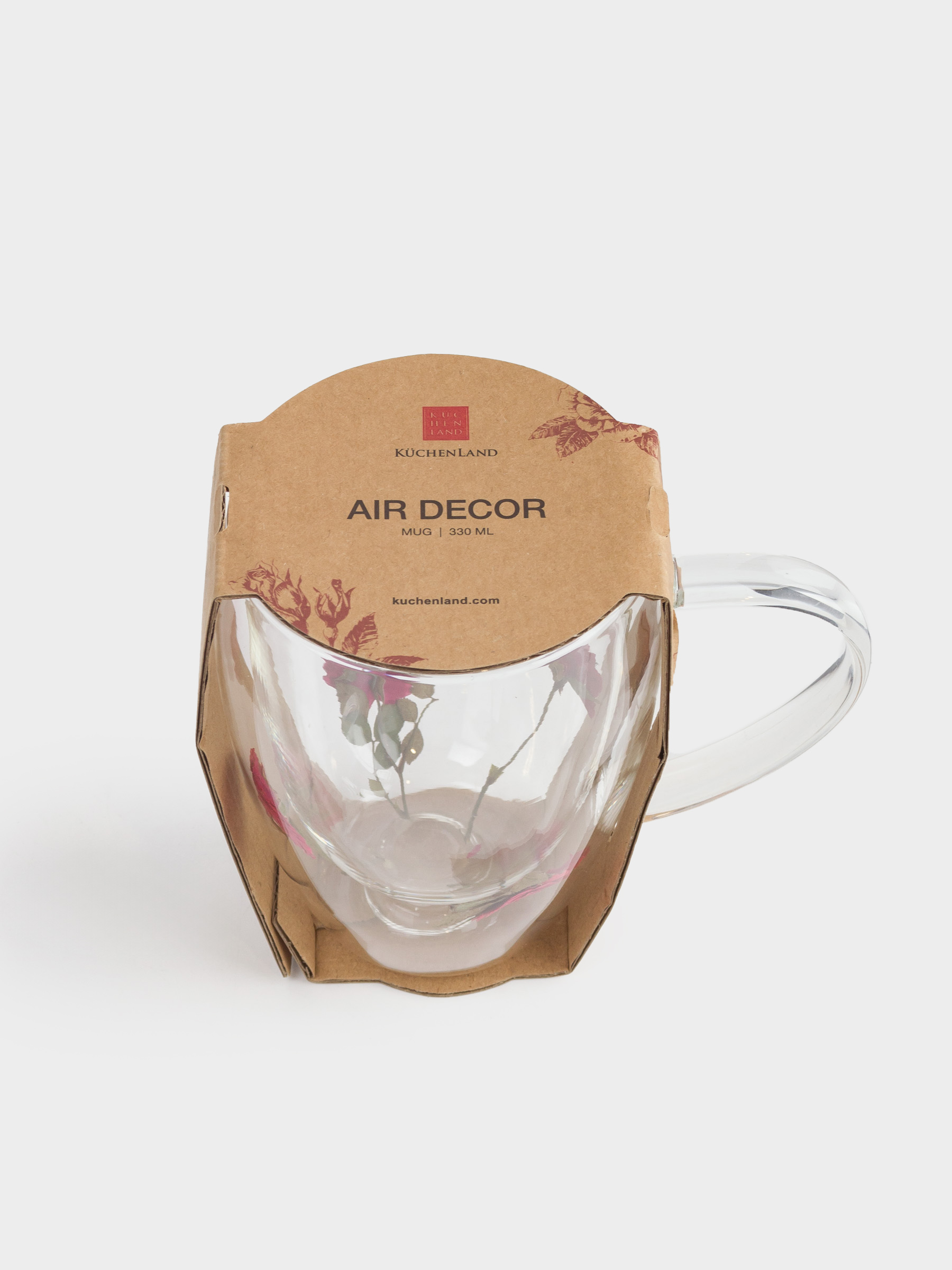 Саптыаяқ, 330 мл, шыны Б, ішінде кептірілген гүлдері бар, Air decor, image-4