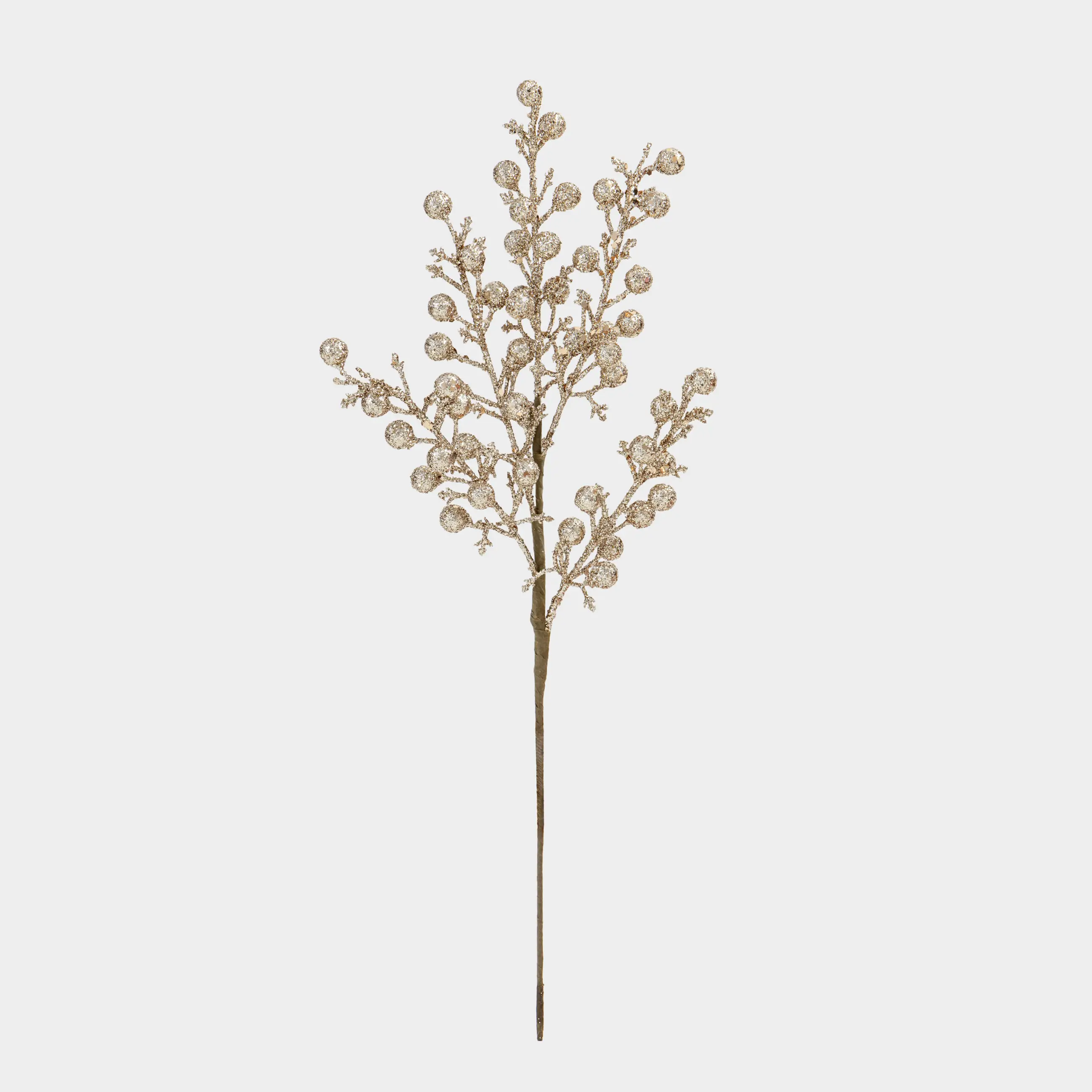 Сәндік бұтақ, 44 см, пластик, Алтын жидектер, Sparkle decor