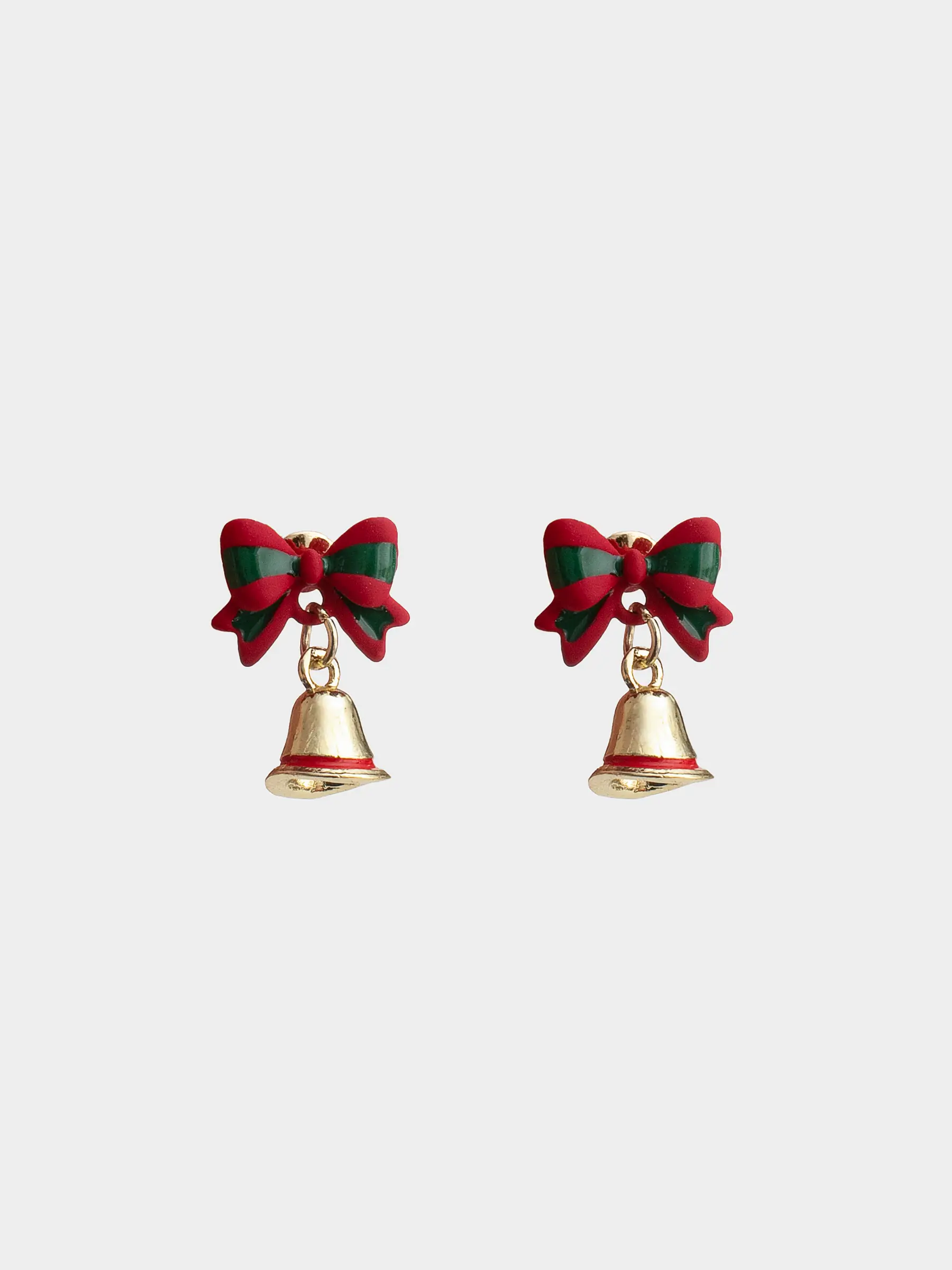 Серьги-пусеты, 2 см, детские, 2 шт, металл, золотистые, Колокольчики, Jewelry christmas