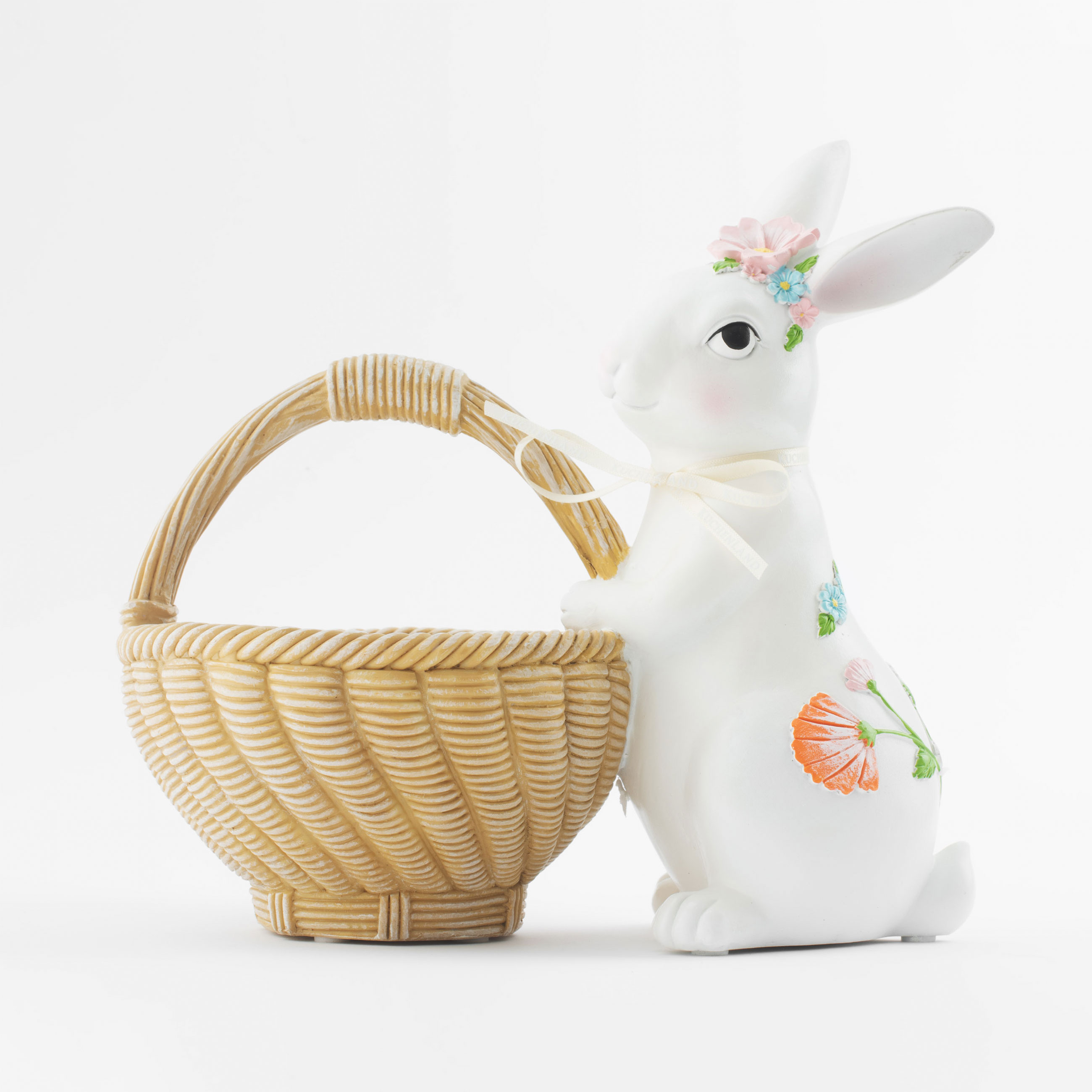 Конфетница, 25х16 см, полирезин, Кролик с корзинкой, Easter изображение № 3