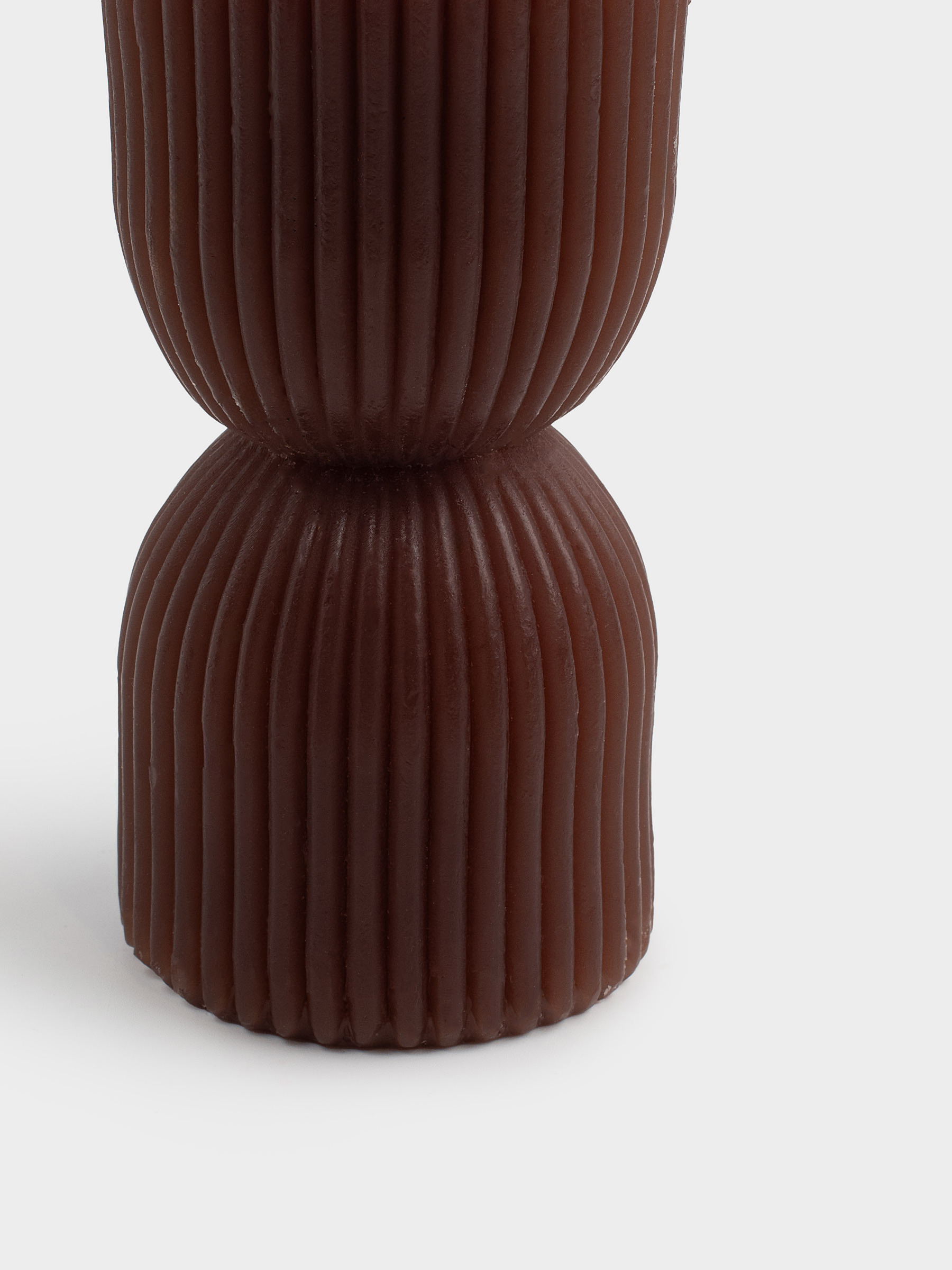 Шам, 6х12 см, түс, Ribbed candle, image-2