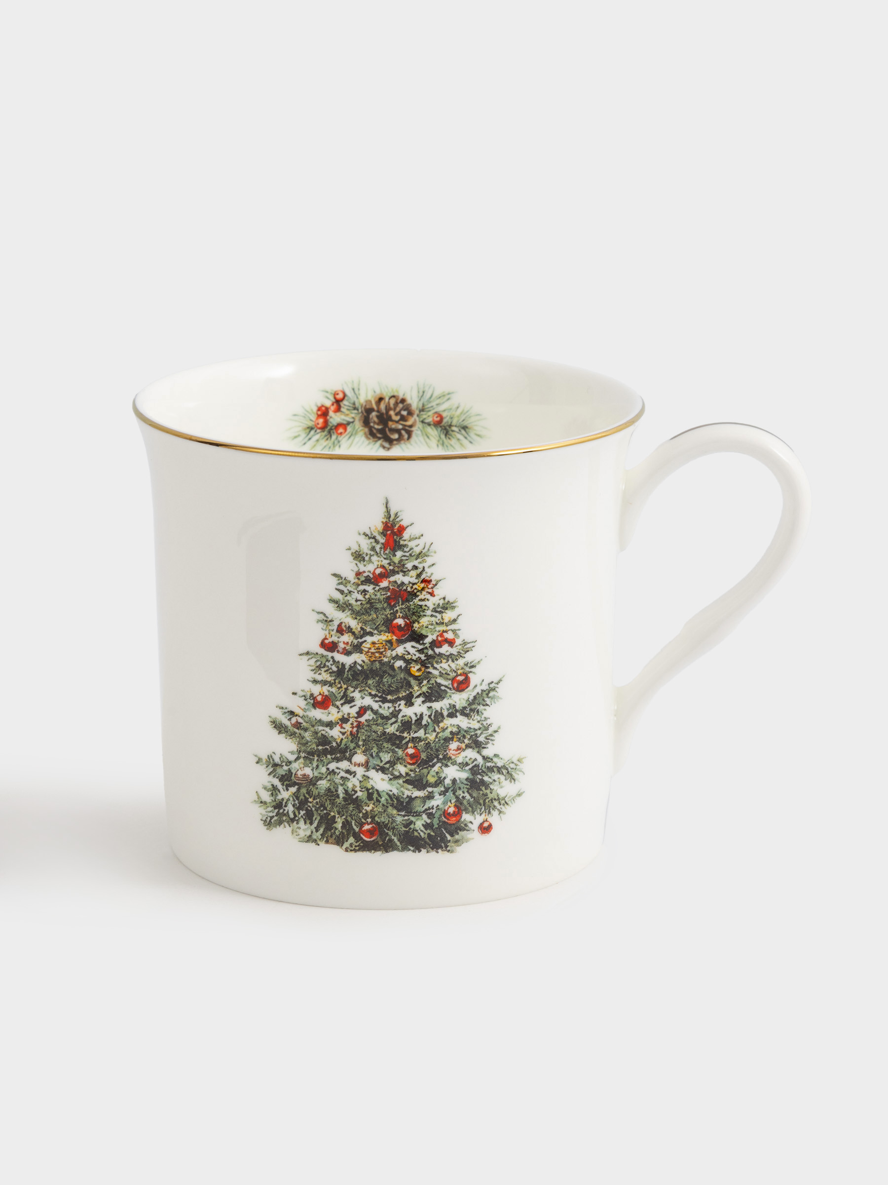 Кружка, 300 мл, 4 шт, фарфор F, белая, Микс, Christmas miracle classic, image-3