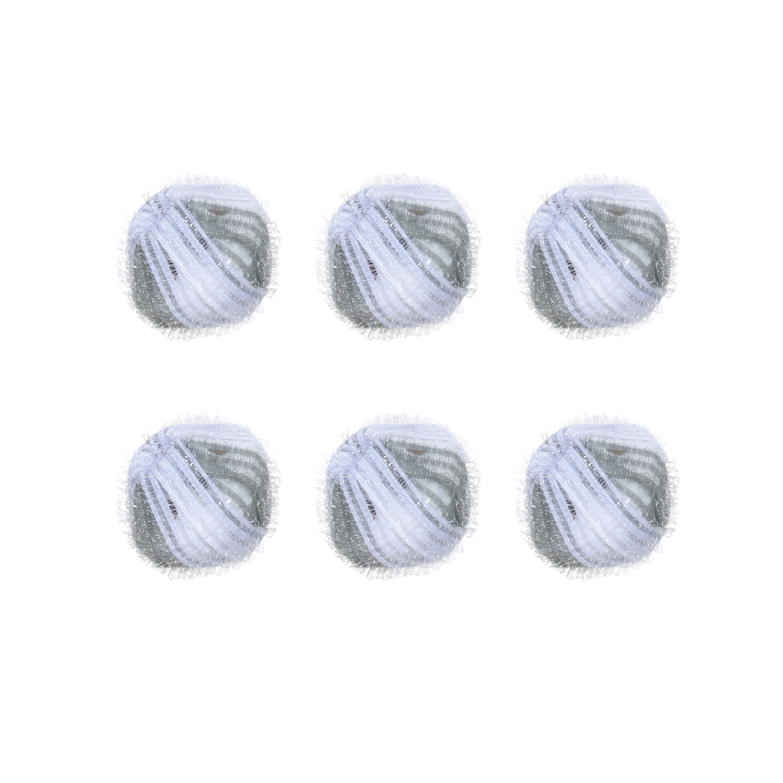 Шарик для стирки, 3 см, 6 шт, с эффектом сбора шерсти, нейлон, серый, Washing ball, image-0
