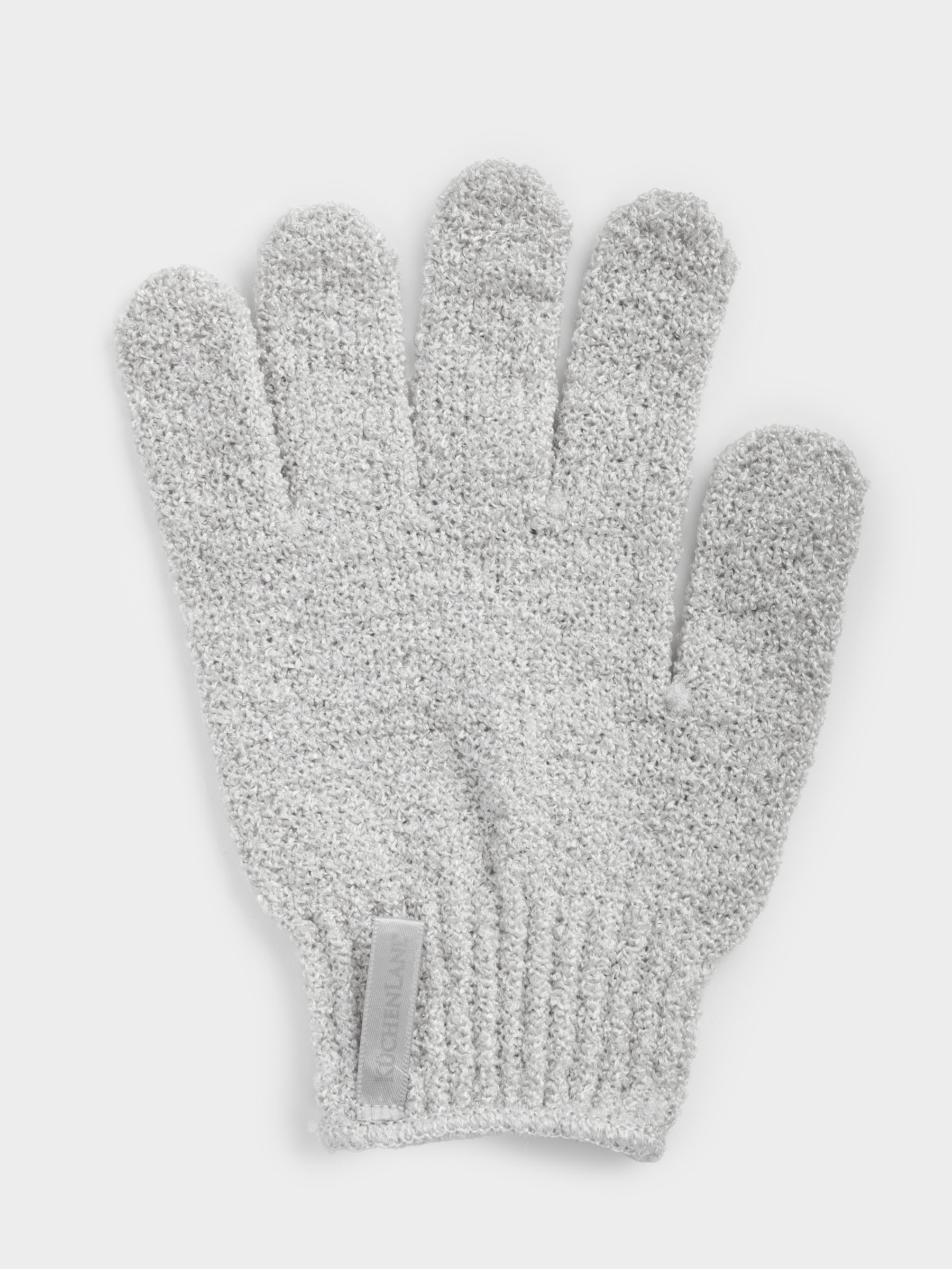 Перчатка для мытья тела, 20 см, 2 шт, отшелушивающая, нейлон, серая, Unique spa, image-1