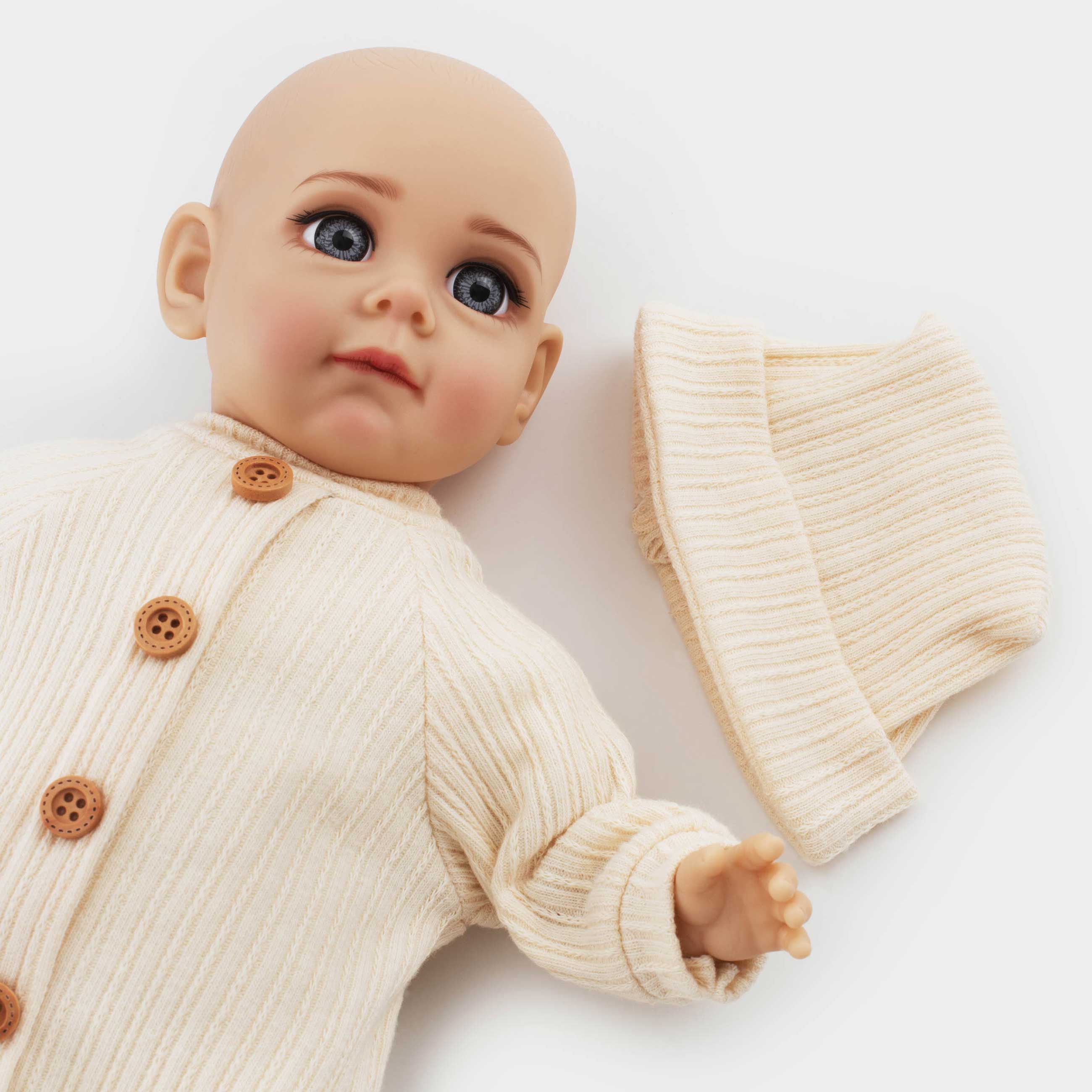 Кукла, 35 см, музыкальная, ПВХ, Пупс в одежде, Childhood, image-4
