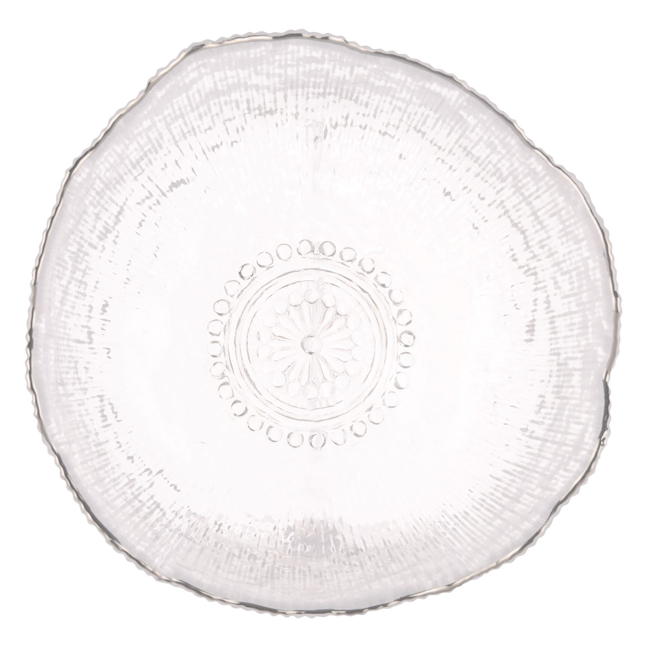 Салат ыдысы, 20х9 см, 1,3 л, Шыны Р, күміс жиегі бар, Argos silver изображение № 4